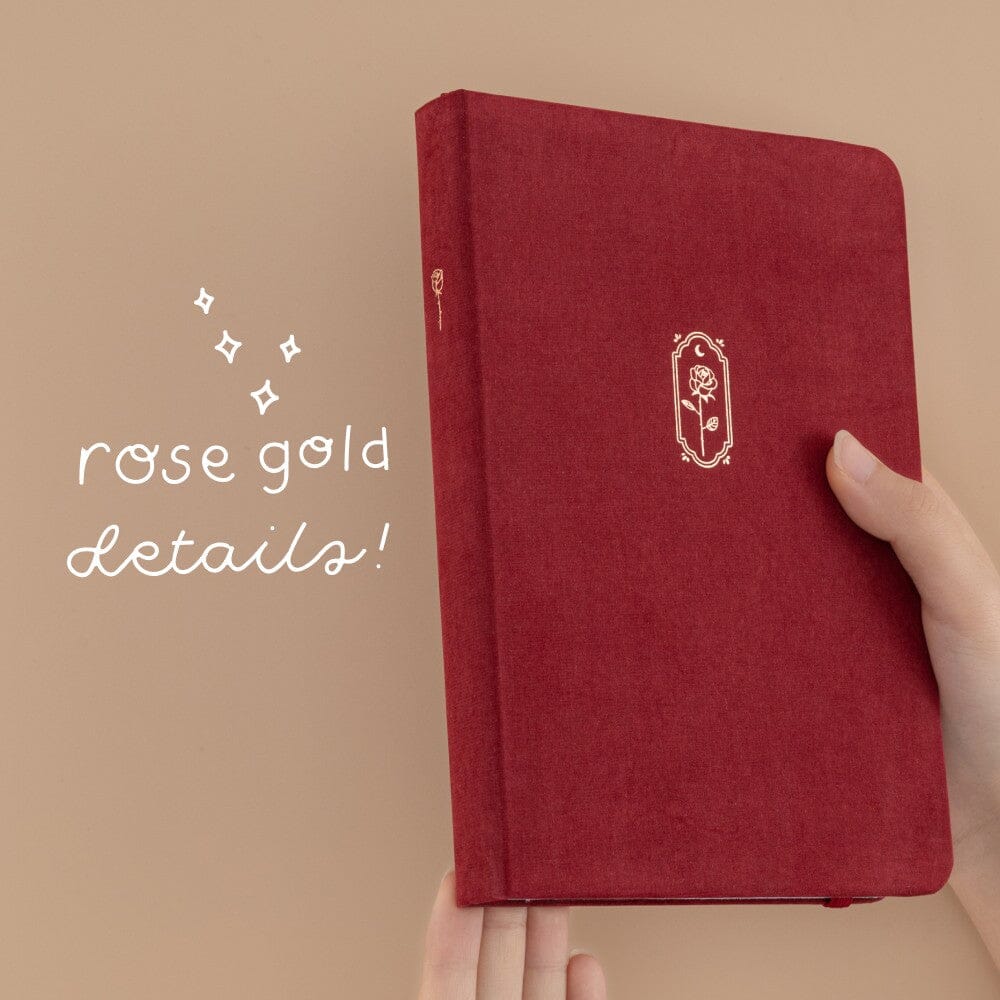 Tsuki 'Vintage Rose' Petal Red Limited Edition Bullet Journal ☾