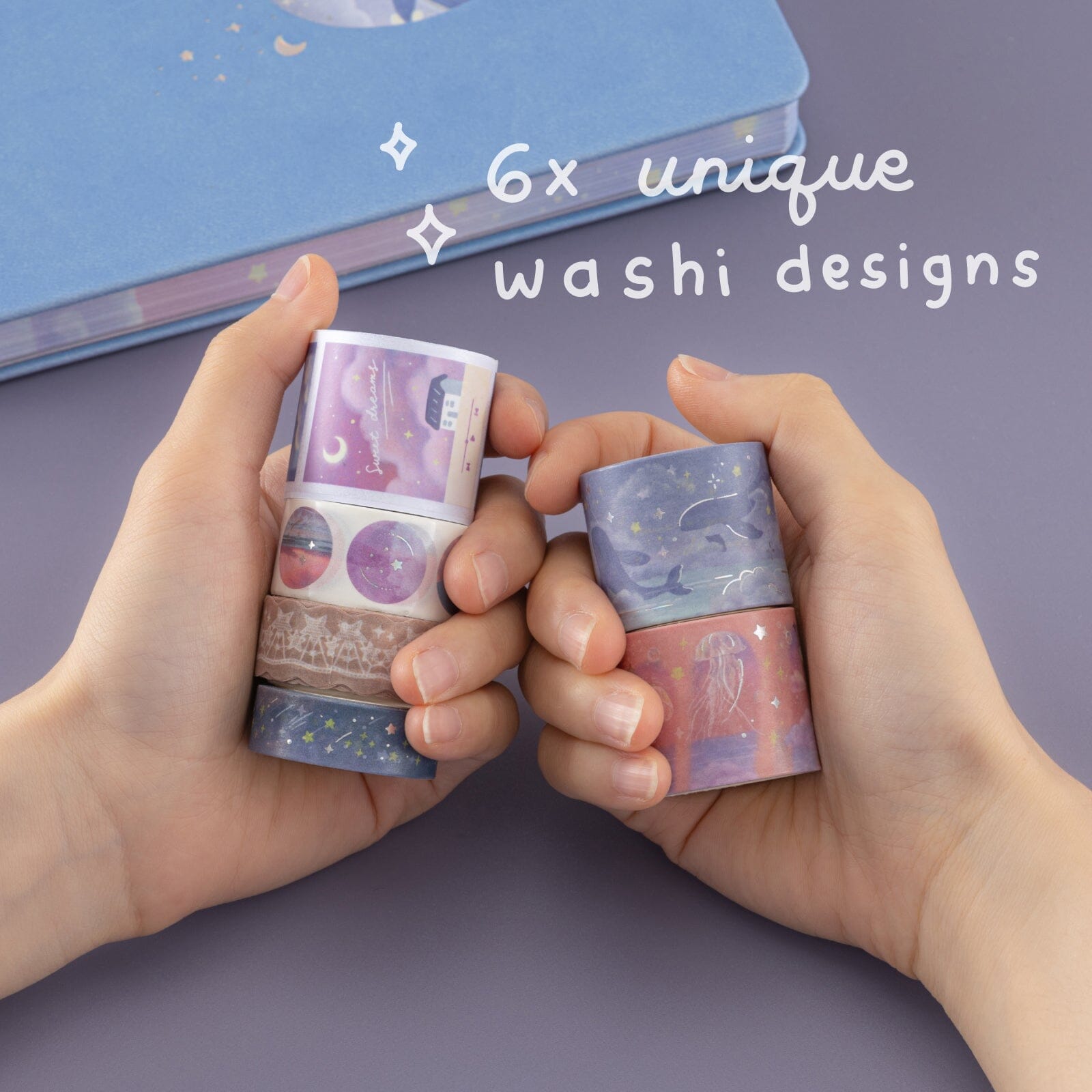 Tsuki 'Whale Dreams' Limited Edition Holographic Bullet Journal Set ☾