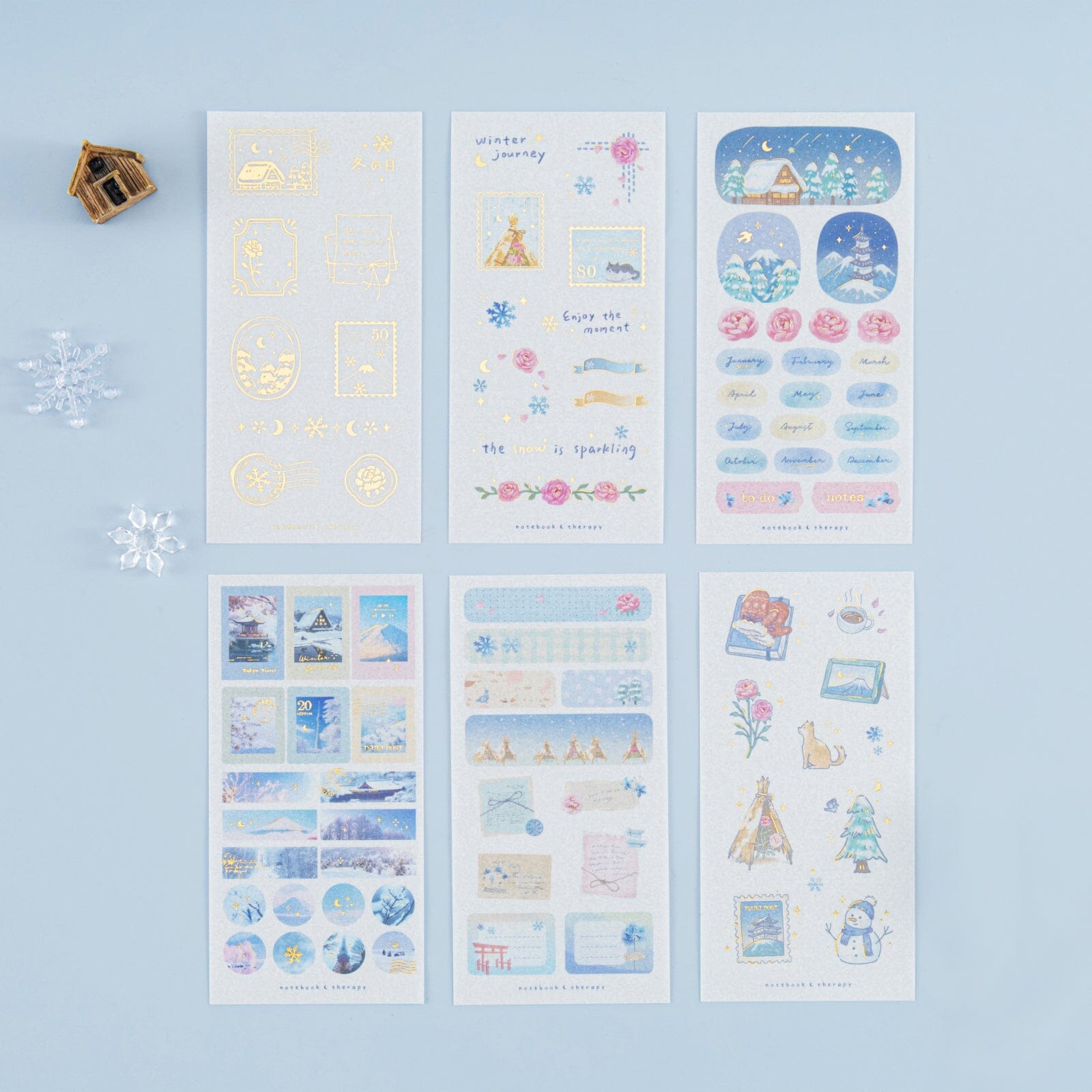 Tsuki 'Winter Journey' Sticker Set ☾