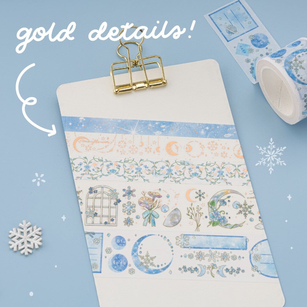 Tsuki 'Winter Moonflower' Washi Tape Set ☾