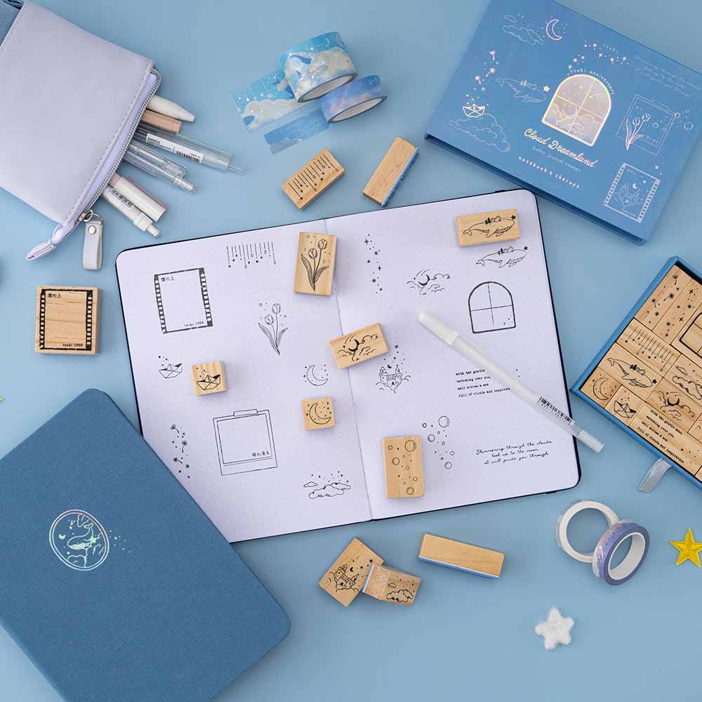 Tsuki 'Cloud Dreamland' Bullet Journal Stamp Set ☾