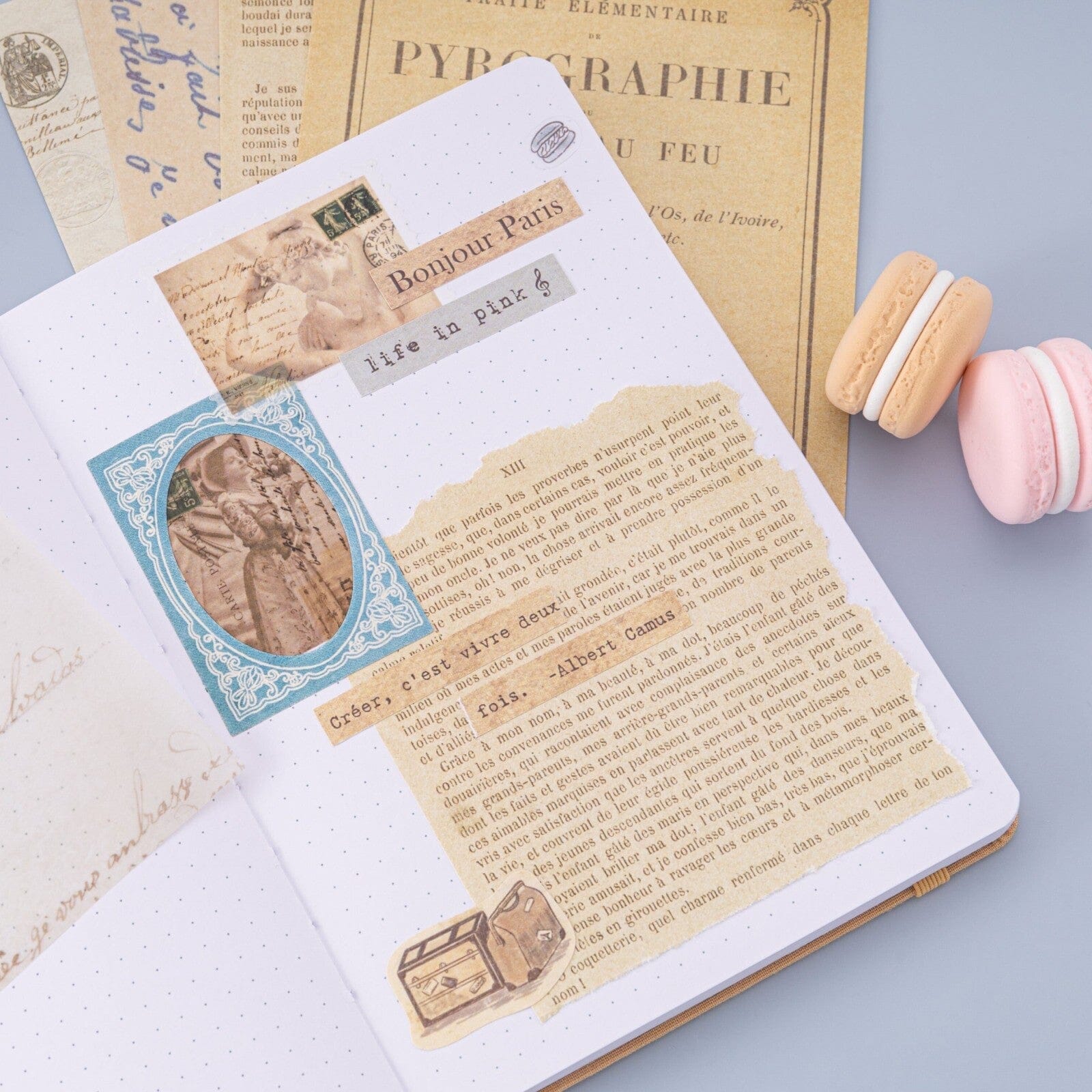 Tsuki 'Journée à Paris' Scrapbook Sticker Set ☾
