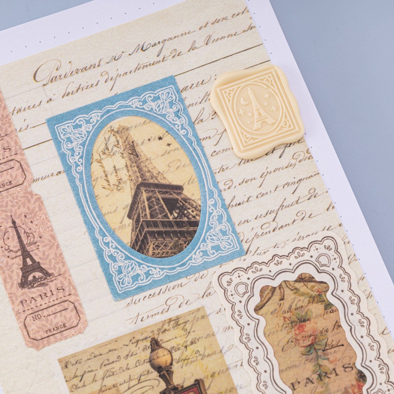 Tsuki 'Journée à Paris' Scrapbook Sticker Set ☾