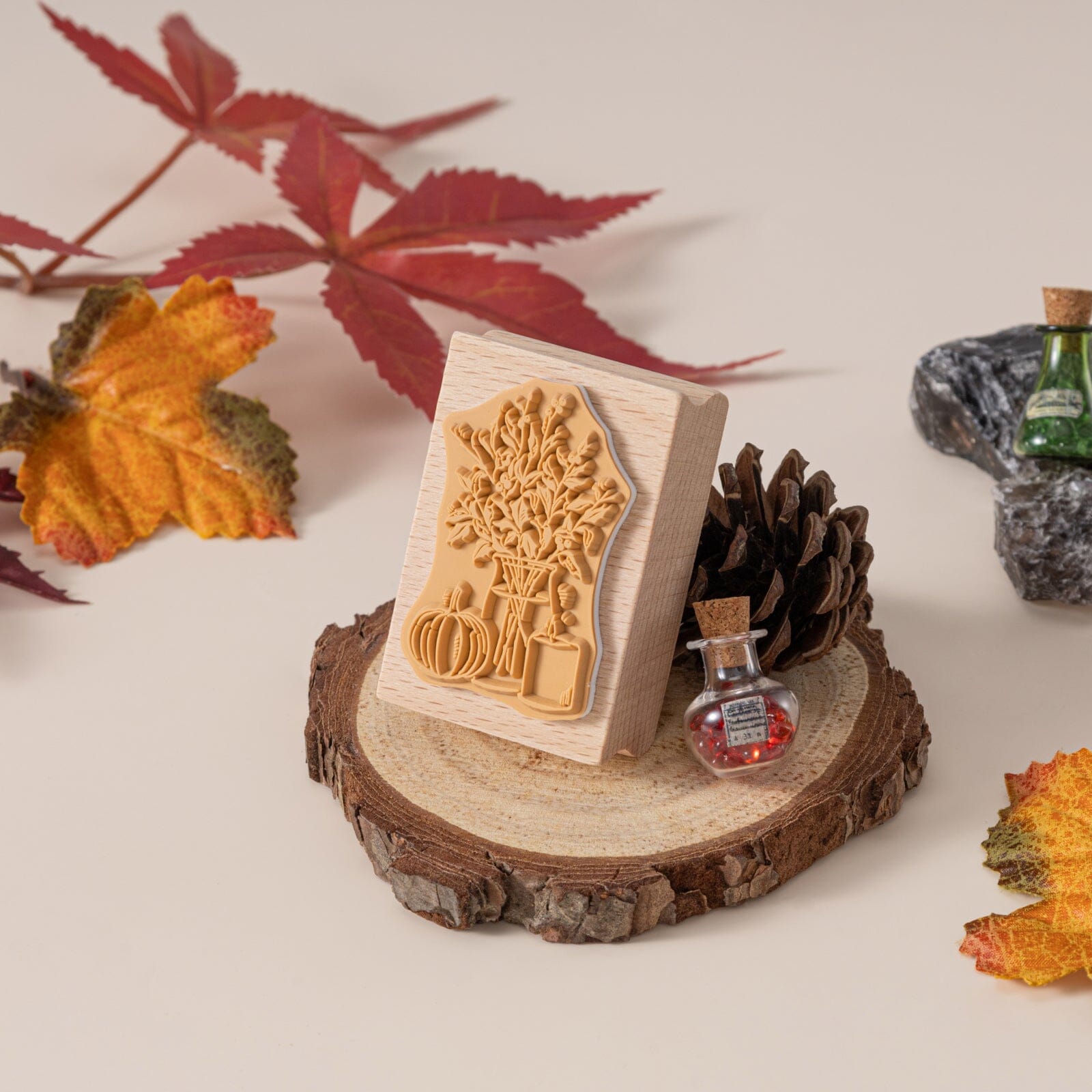 Hinoki - 'Into the Enchantment' Engraved Wooden Stamp Set
