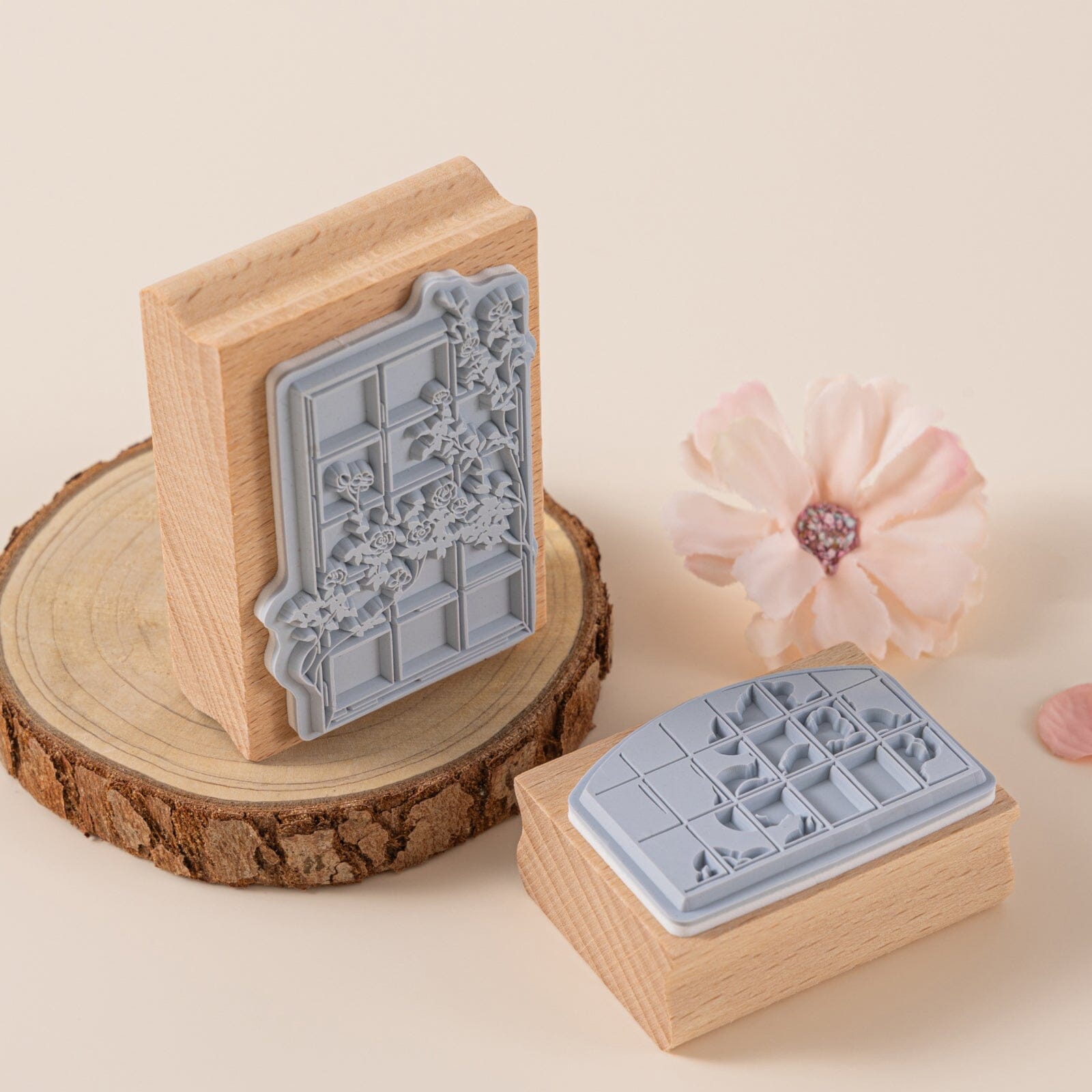 Hinoki - 'Into the Sky' Engraved Wooden Stamp Set