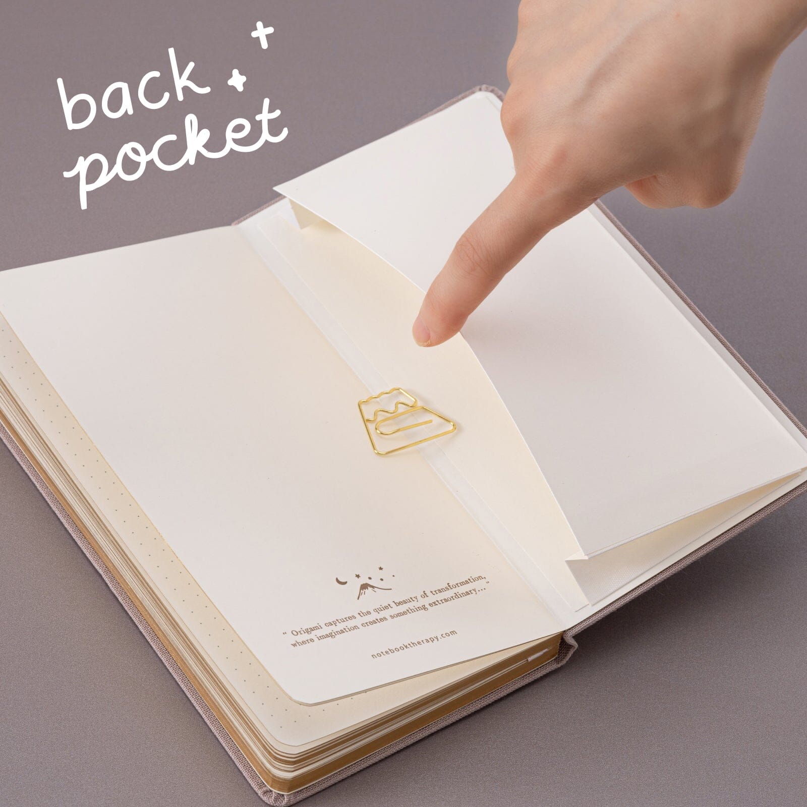 Tsuki 'Calm Origami' Travel Notebook ☾