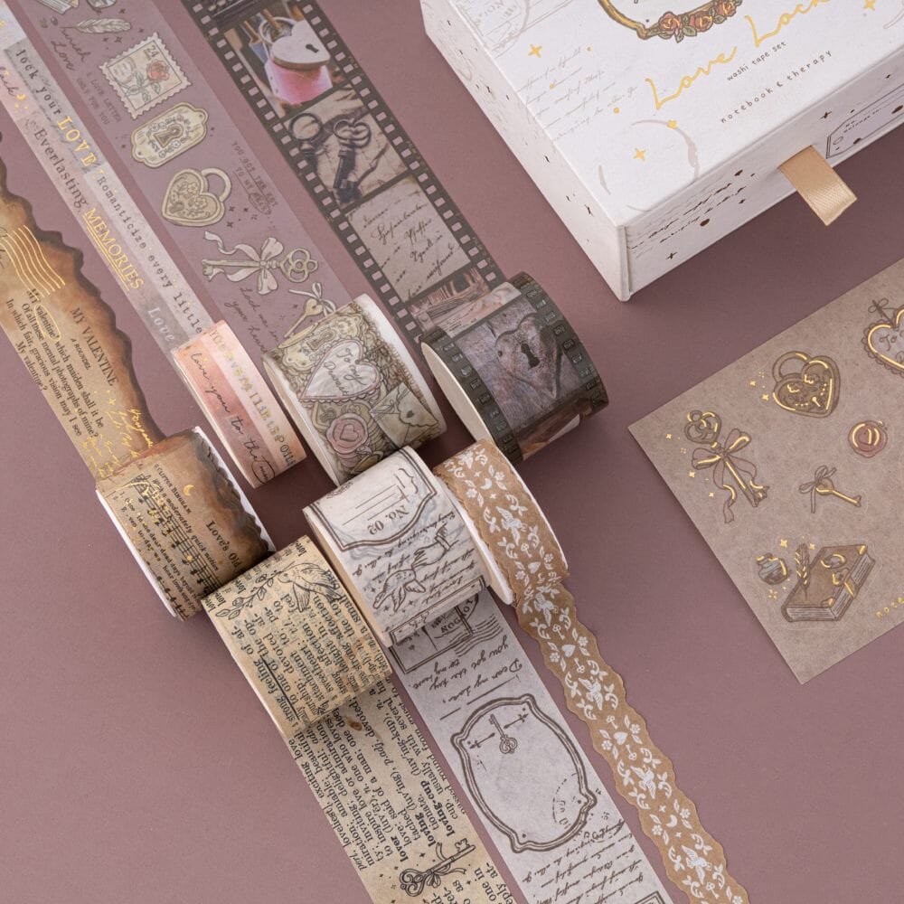 Tsuki 'Love Lock' Washi Tape Set ☾