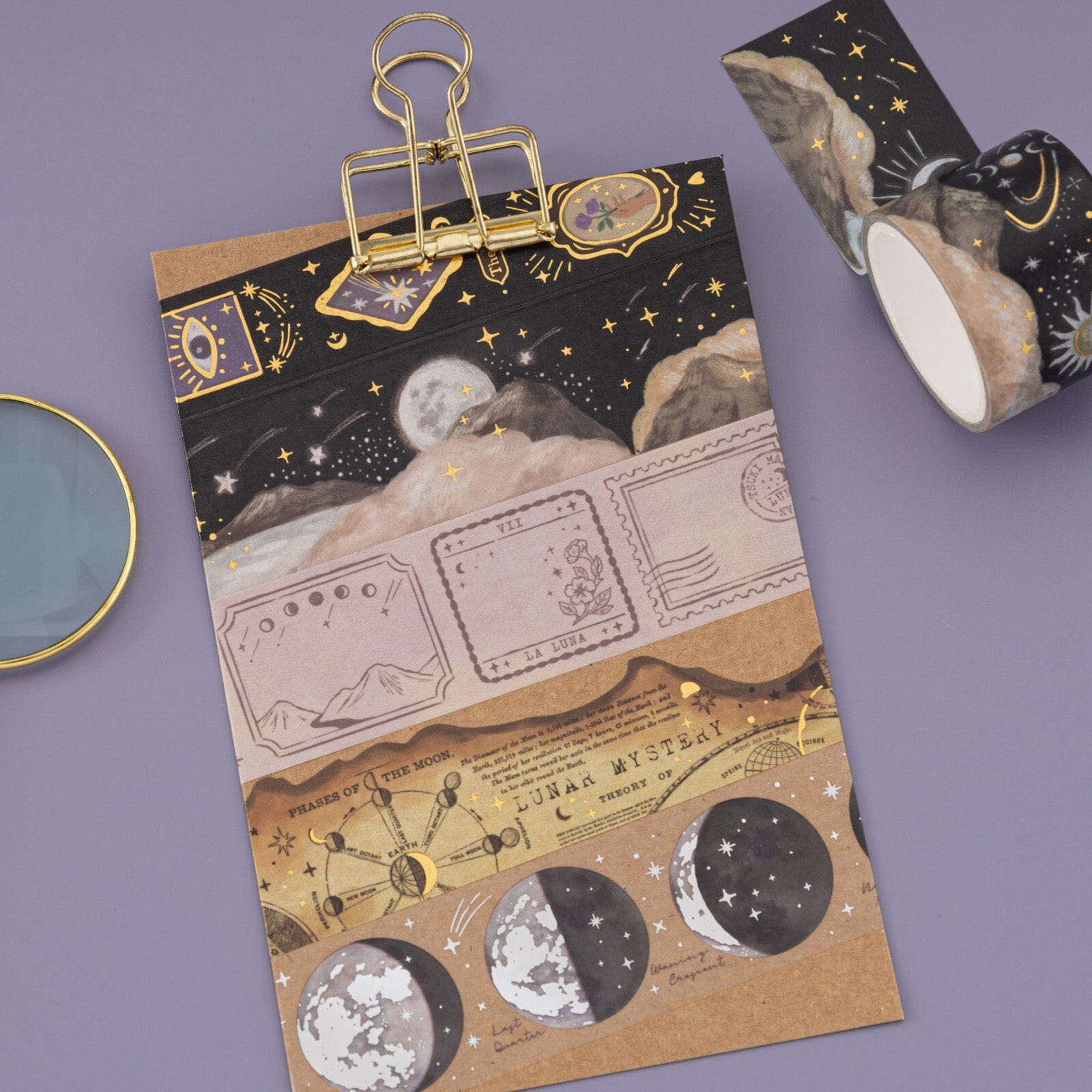 Tsuki 'Lunar Mystery' Washi Tape Set ☾