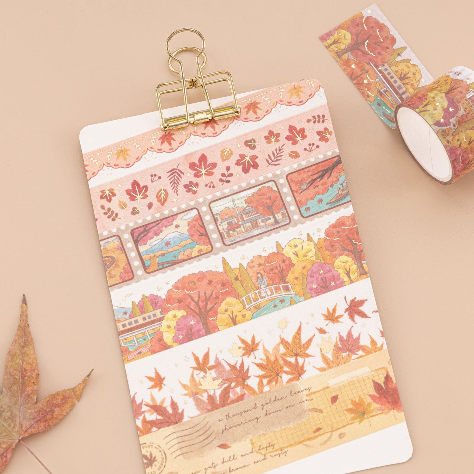 Tsuki 'Maple Journey' Washi Tape Set ☾