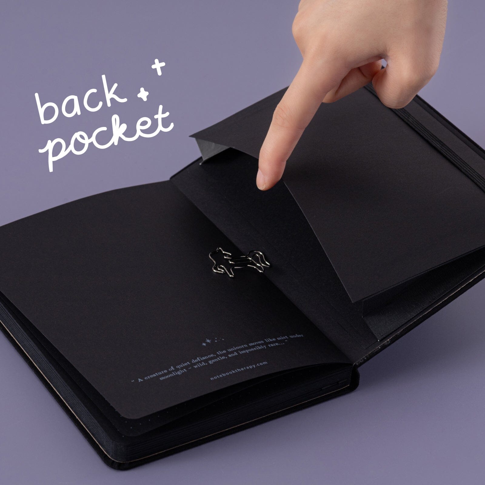 Tsuki 'Lunar Unicorn' Limited Edition Black Page Bullet Journal ☾