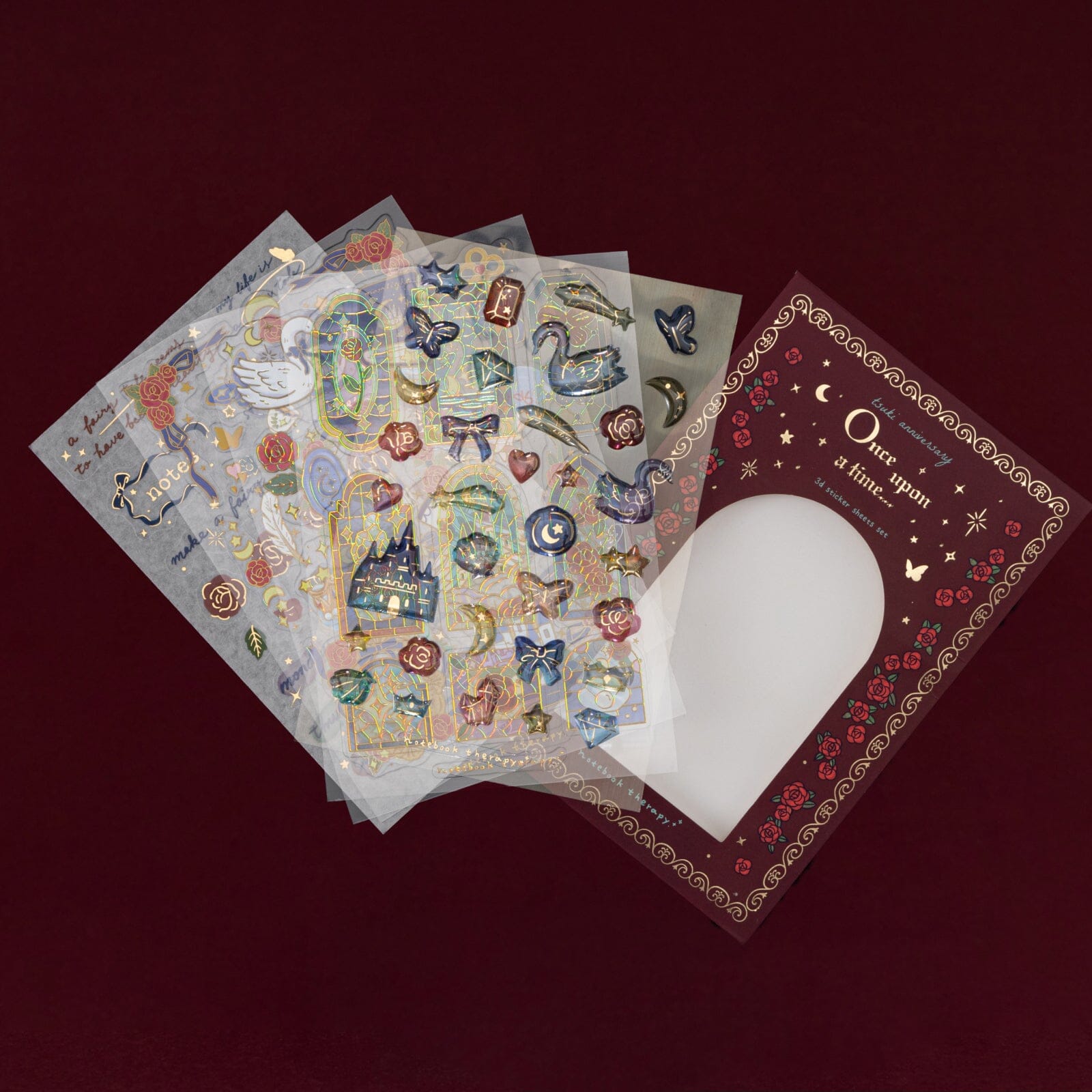 Tsuki 'Once Upon a Time' 3D Sticker Set ☾