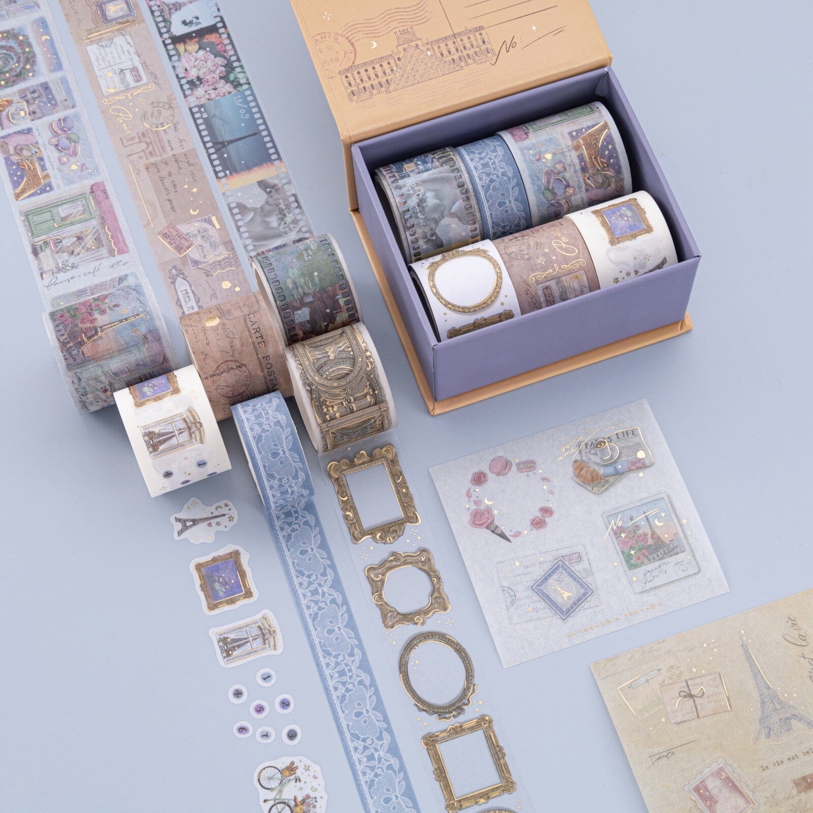 Tsuki 'Journée à Paris' Washi Tape Set ☾
