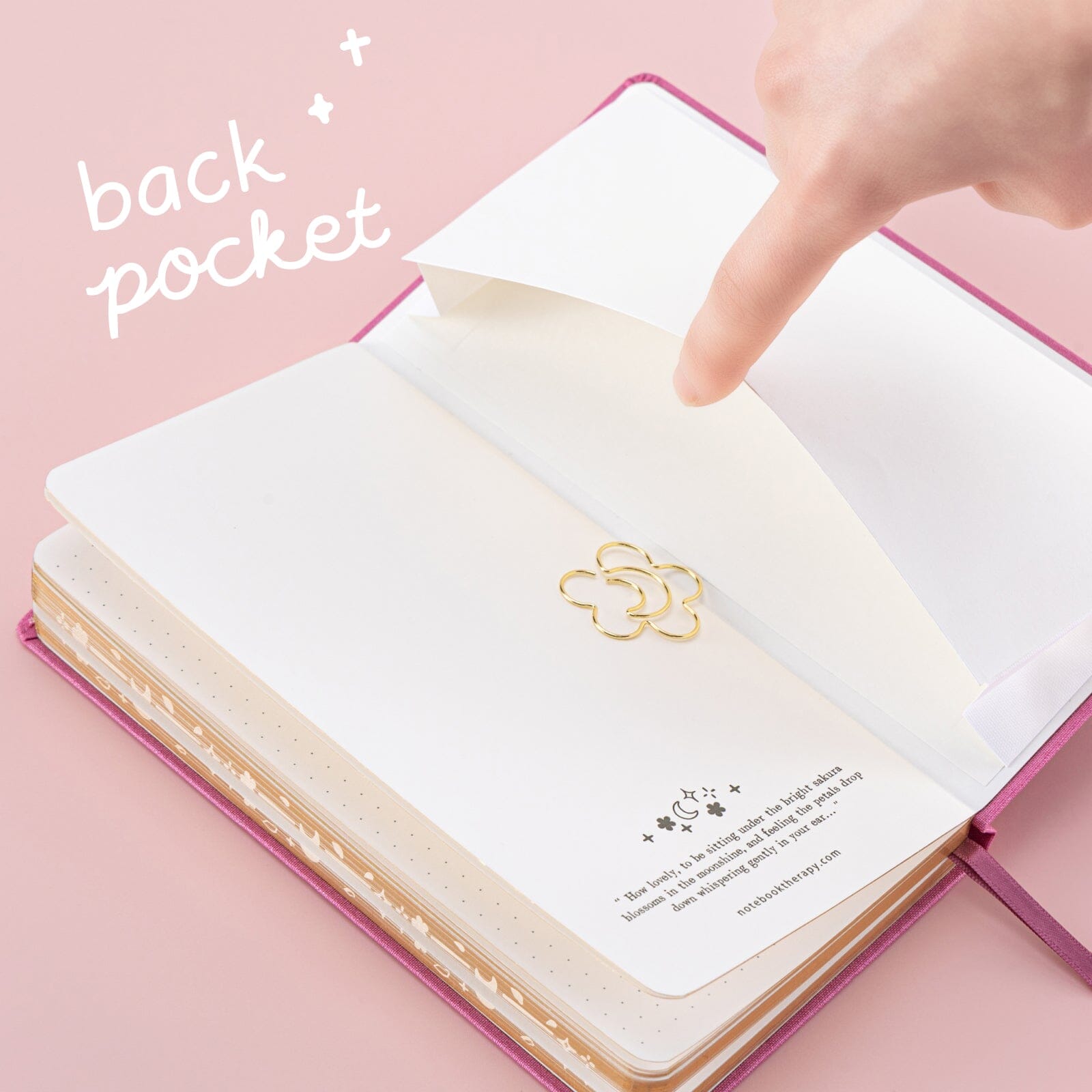 Tsuki 'Moonlit Blossom' Luxury Travel Notebook ☾