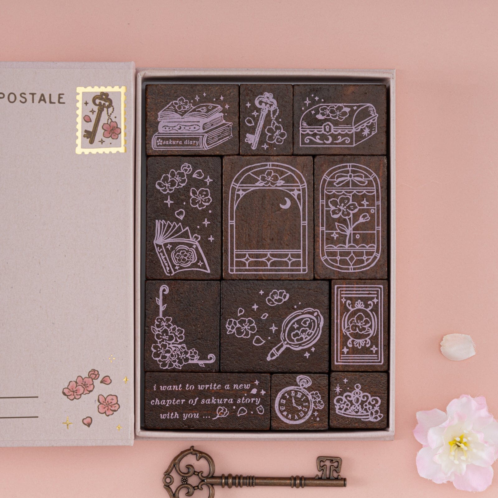 Tsuki 'Sakura Story' Bullet Journal Stamp Set ☾