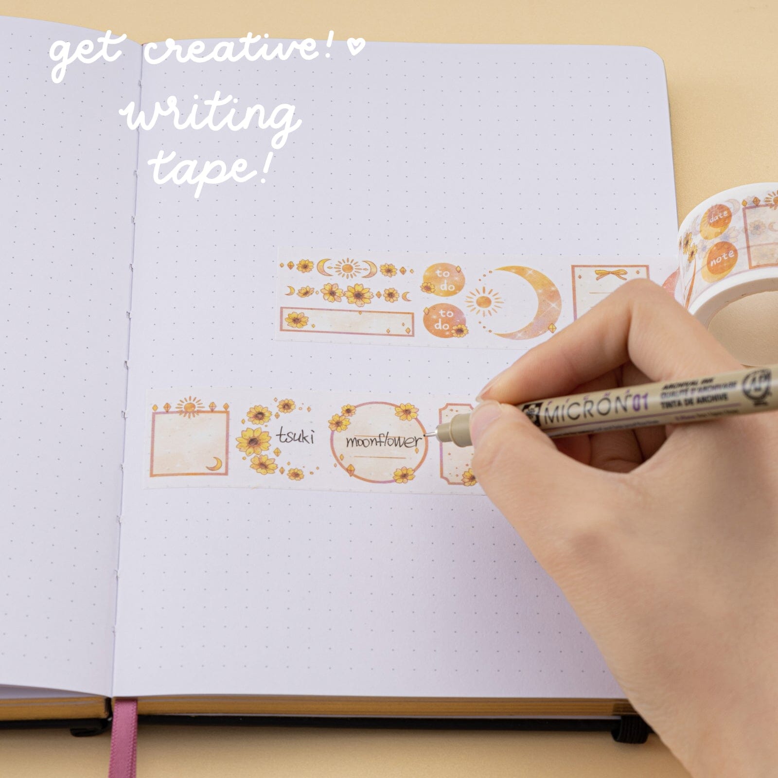 Tsuki 'Summer Moonflower' Washi Tape Set ☾