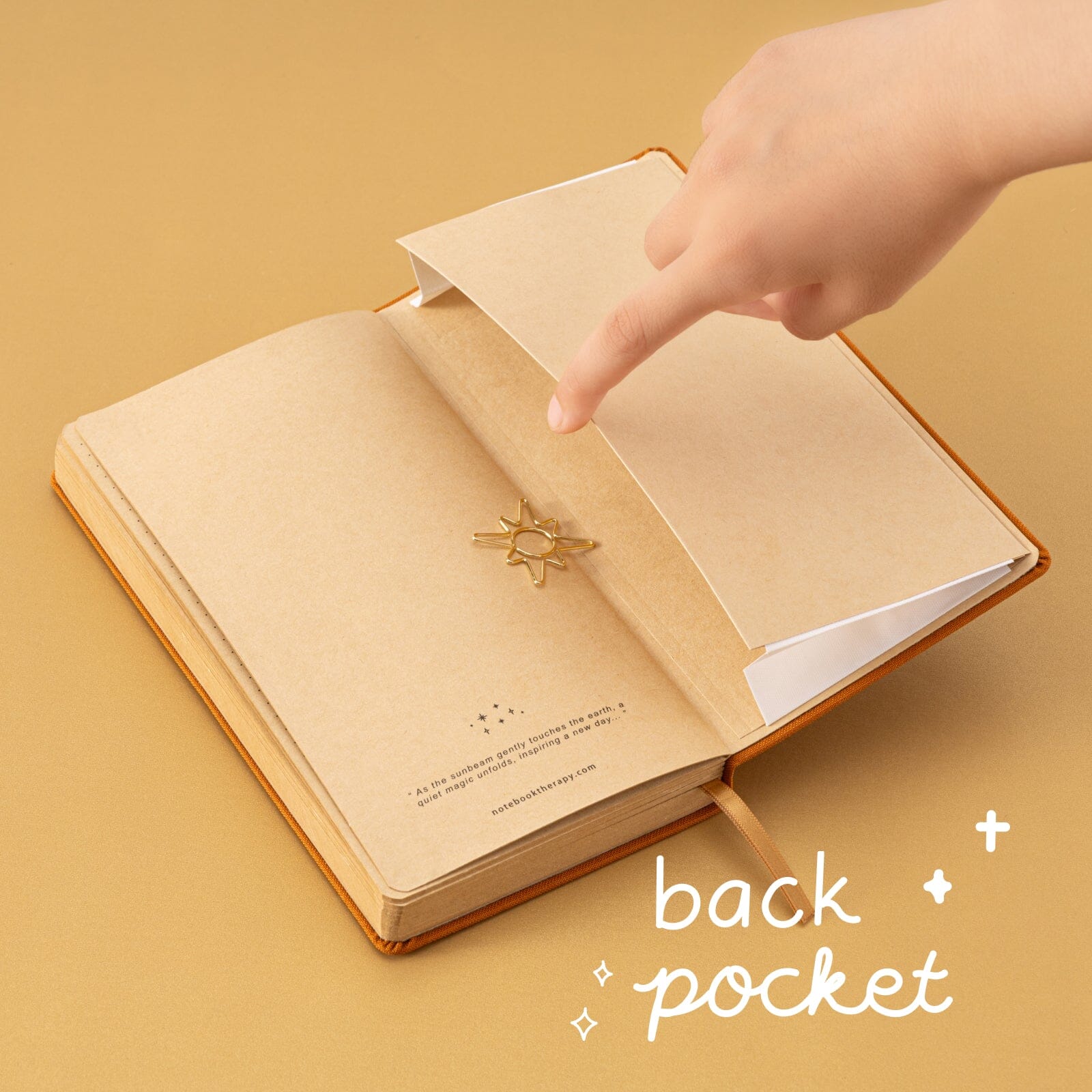 Tsuki 'Sunbeam Magic' Kraft Travel Notebook ☾