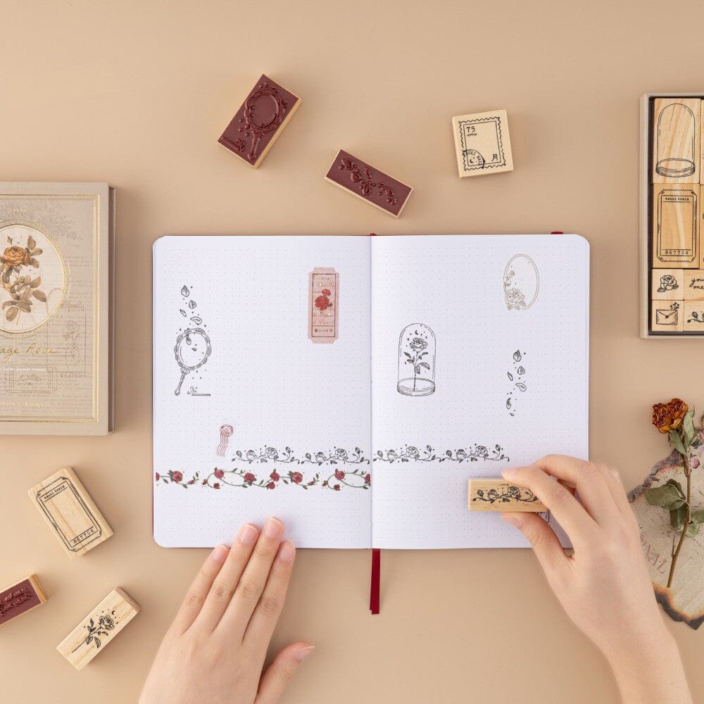Tsuki 'Vintage Rose' #2 Large Stamp Set ☾