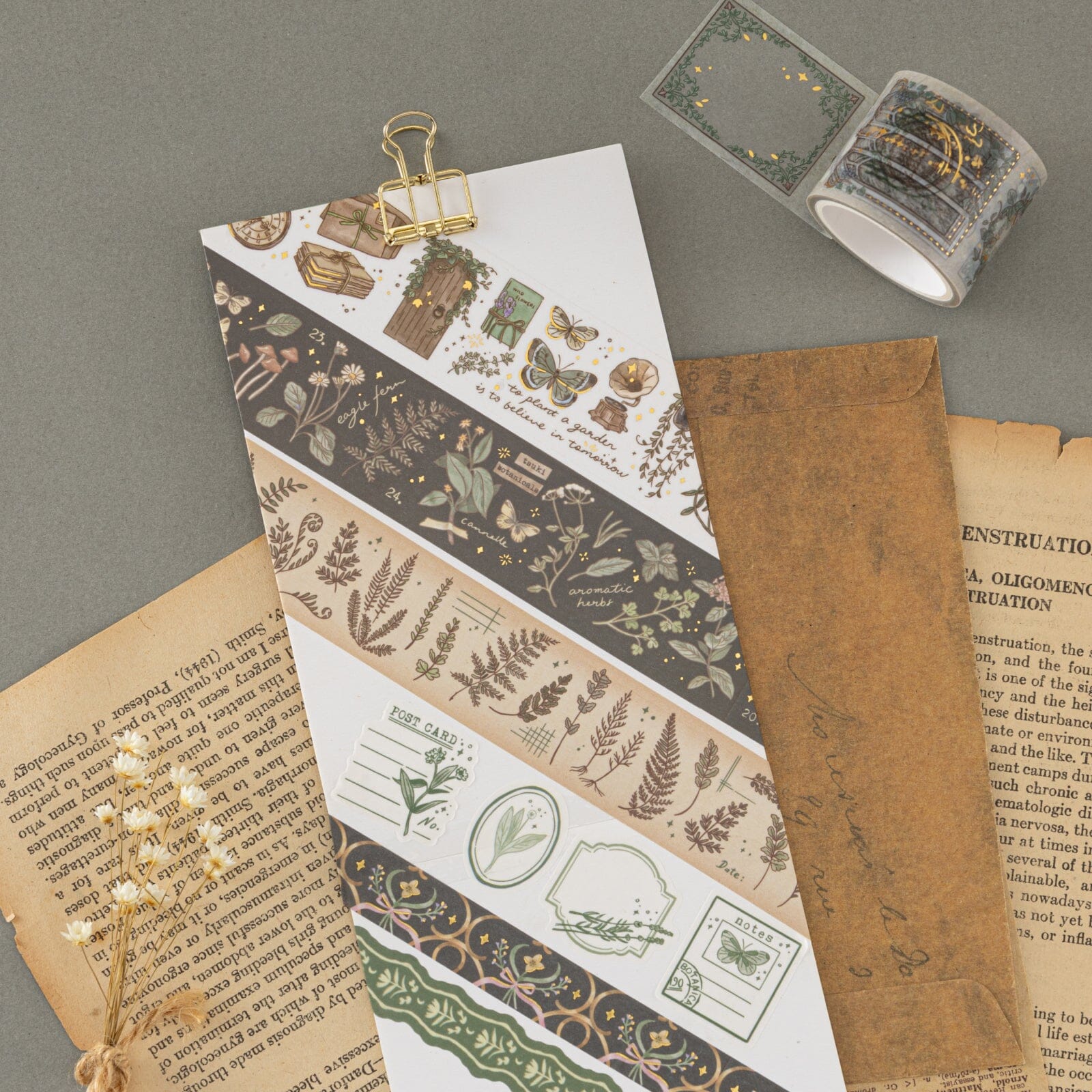 Tsuki 'Whimsical Botanics' Washi Tape Set ☾