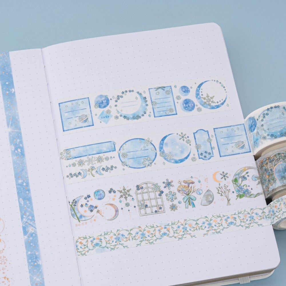 Tsuki 'Winter Moonflower' Washi Tape Set ☾
