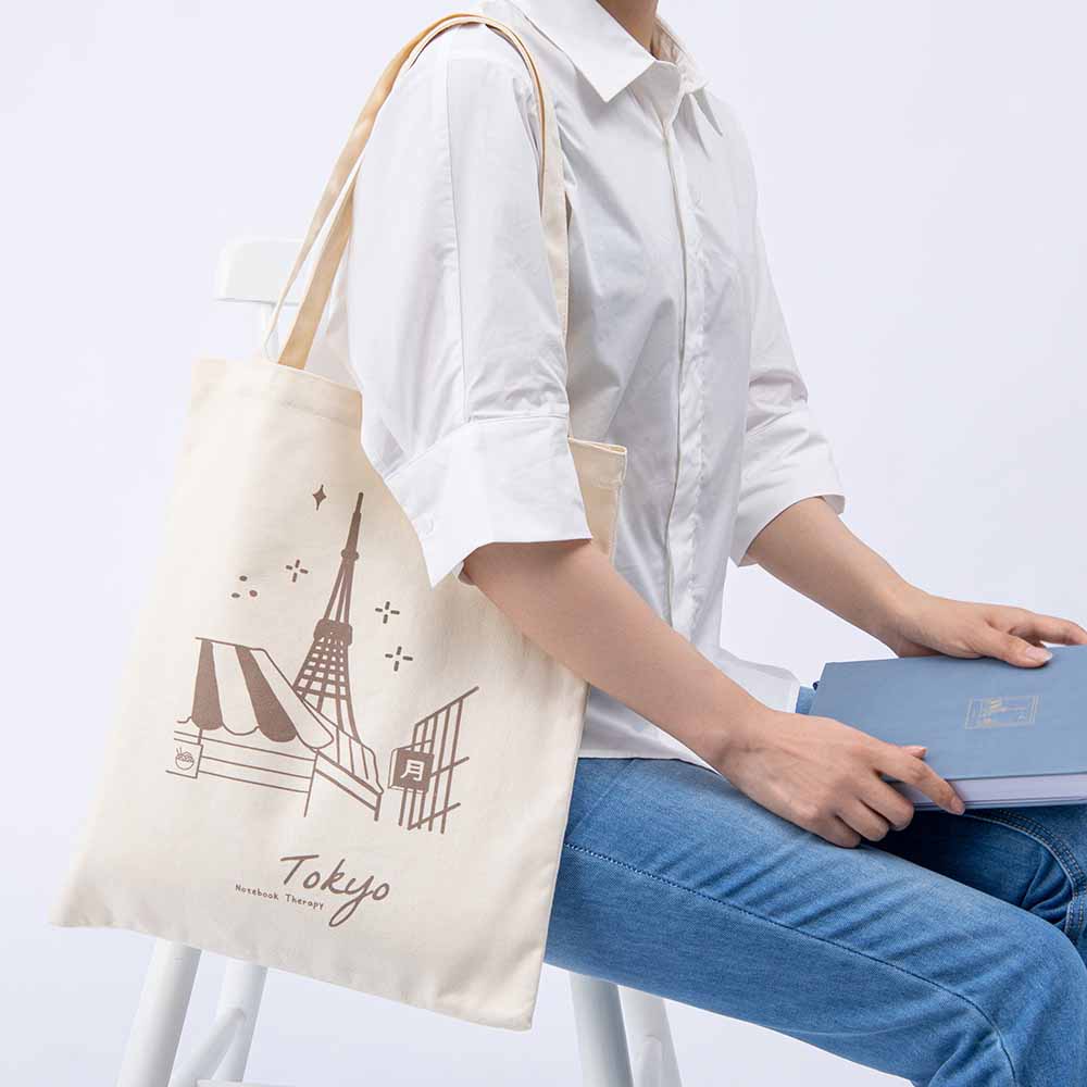 Tsuki 'Sights of Japan' Tokyo + Kyoto Tote Bags ☾