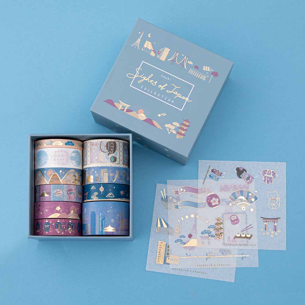 Tsuki 'Sights of Japan' Washi Tape Set ☾
