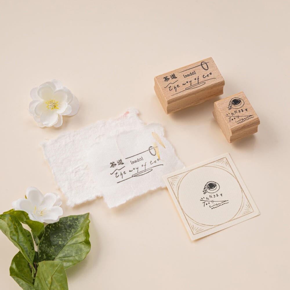 Hinoki - 'Into the Tea Room' Wooden Stamps