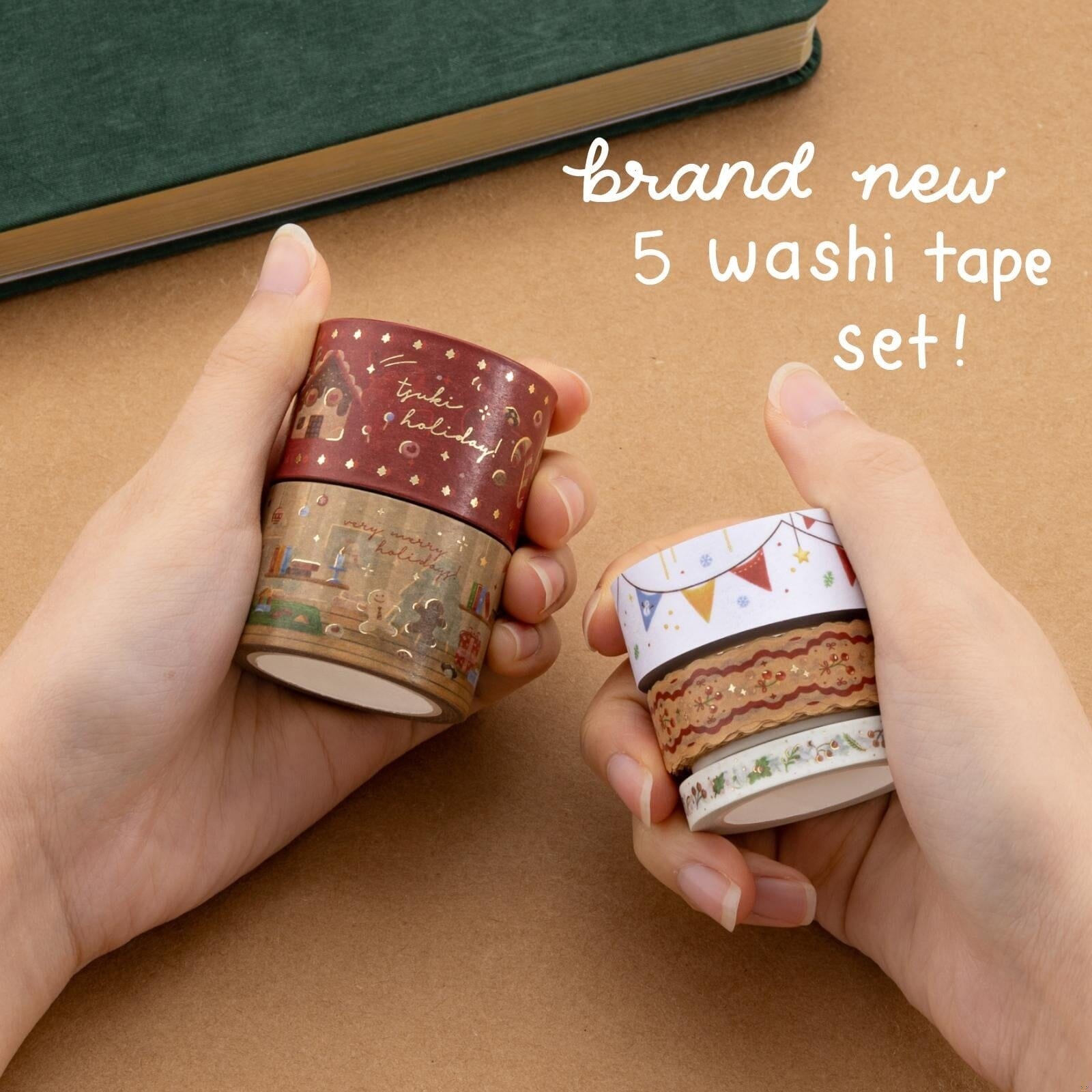 Tsuki Holiday Christmas Washi Tape Set ☾