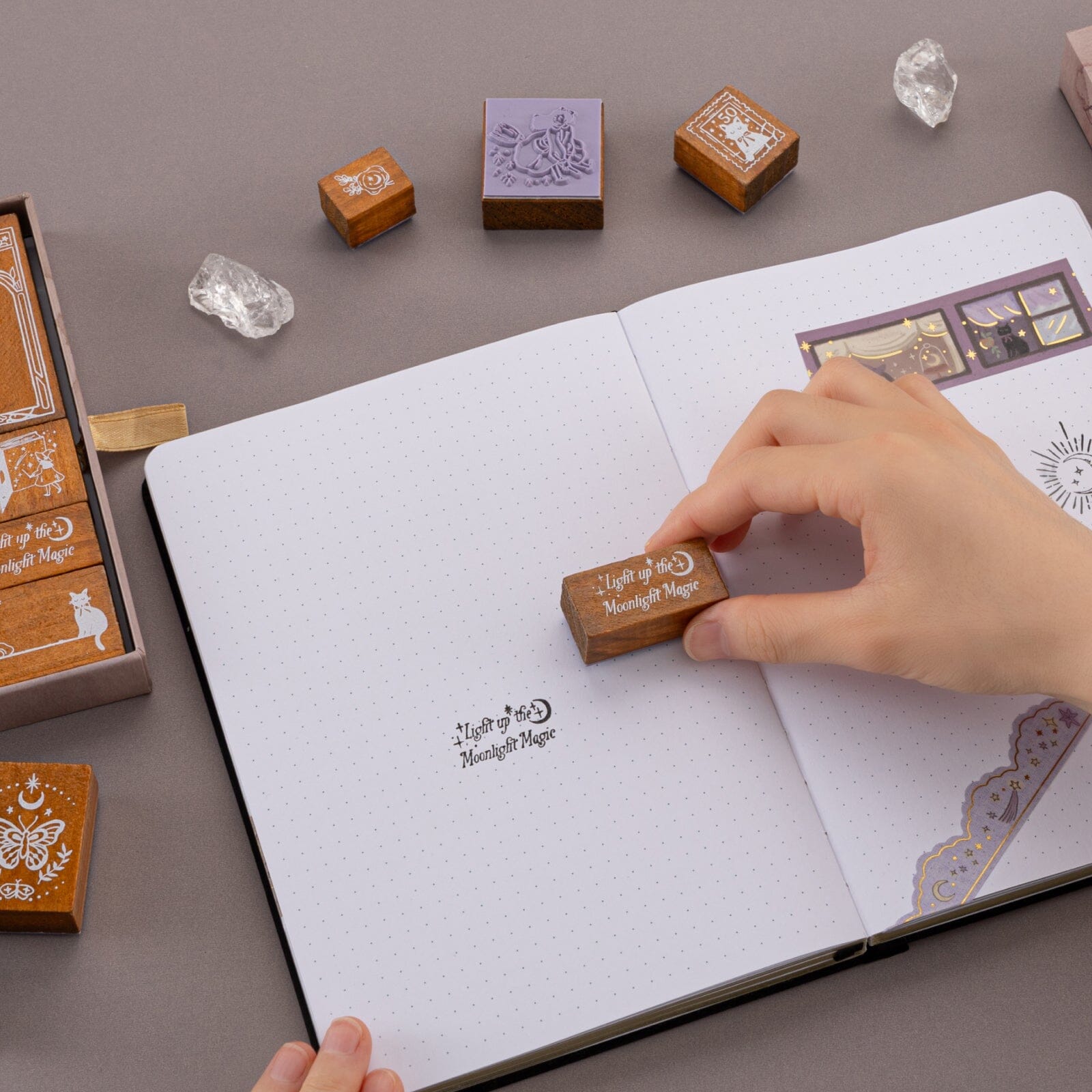 Tsuki 'Lunar Delivery' Bullet Journal Stamp Set ☾