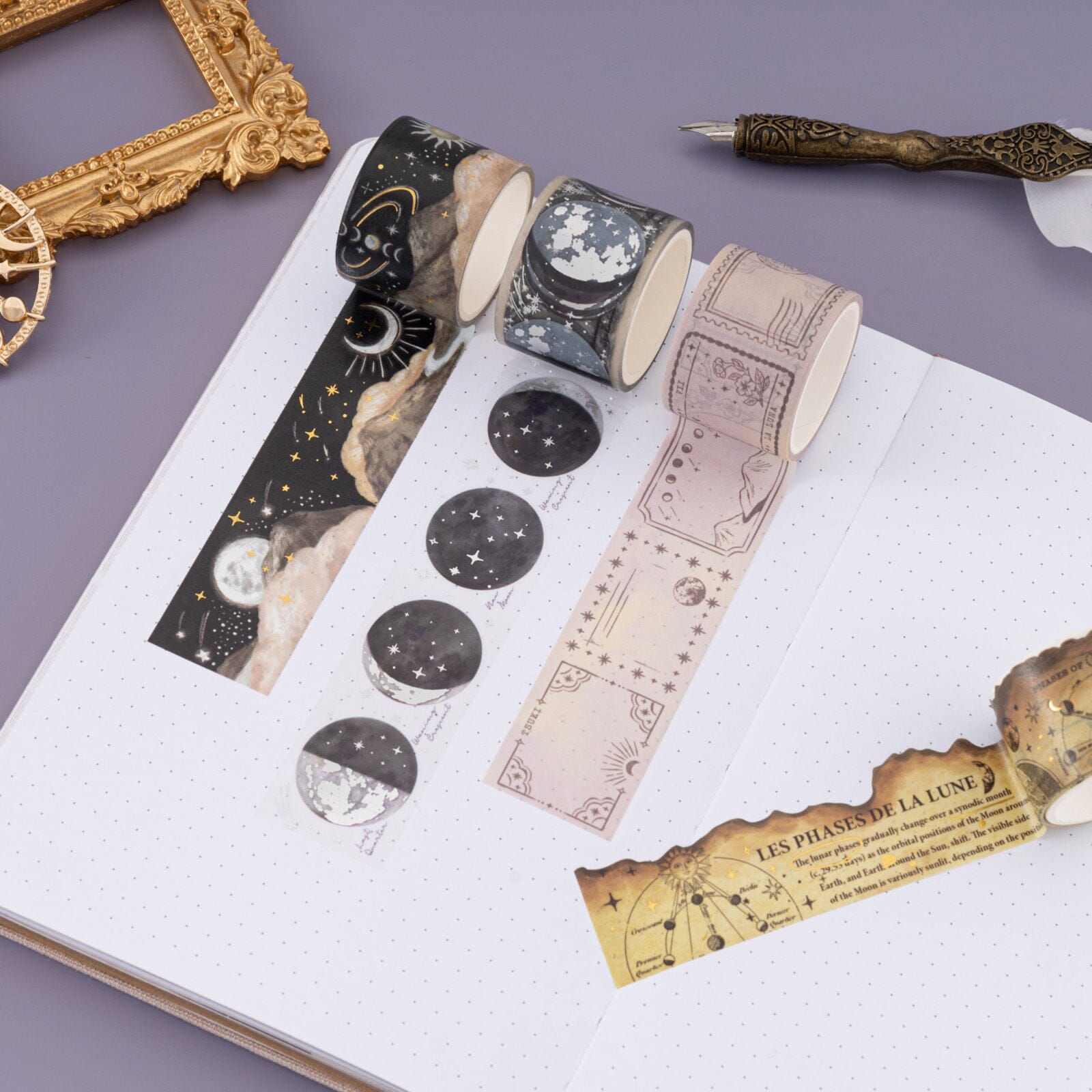 Tsuki 'Lunar Mystery' Washi Tape Set ☾