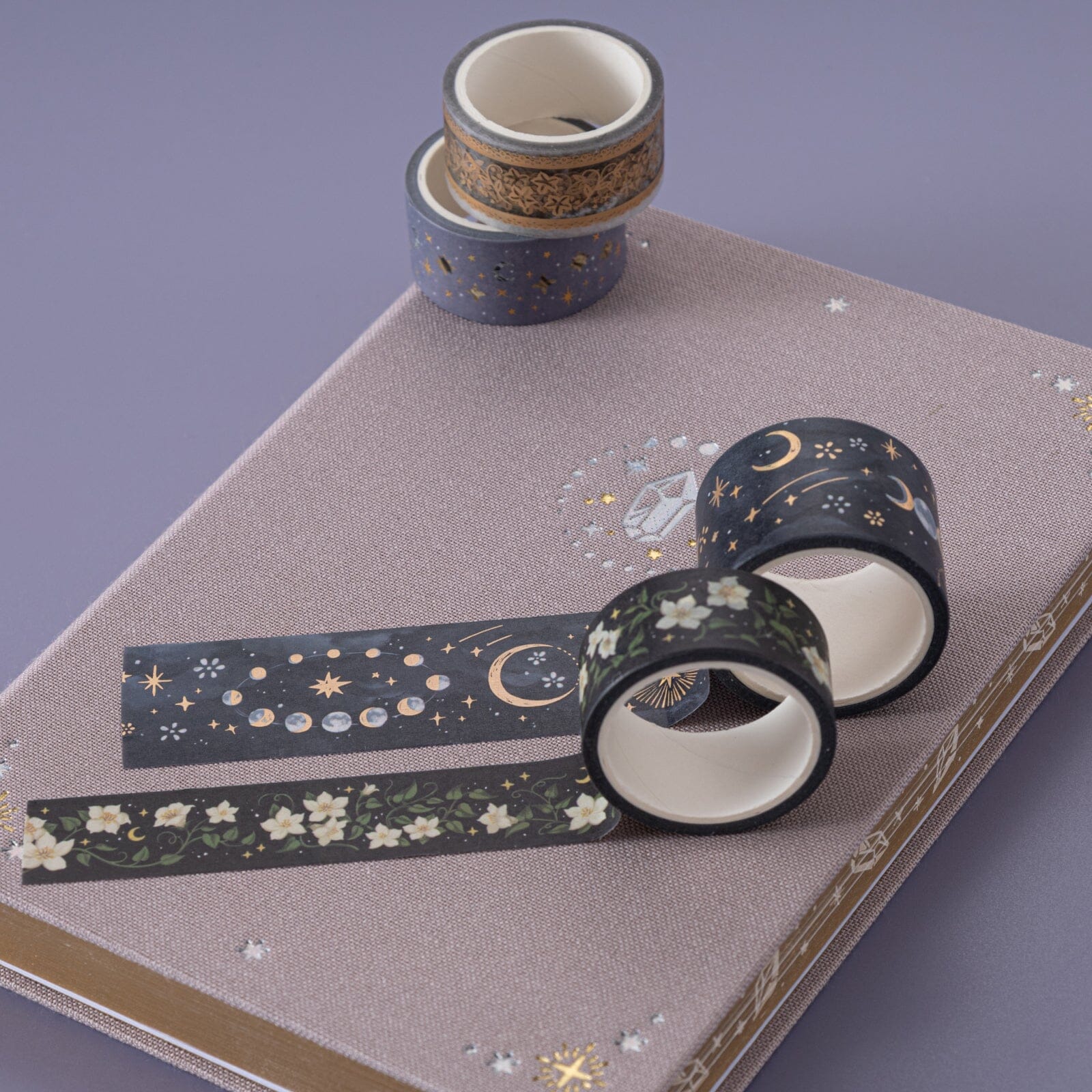 Tsuki 'Moonflower Magic' Washi Tape Set ☾
