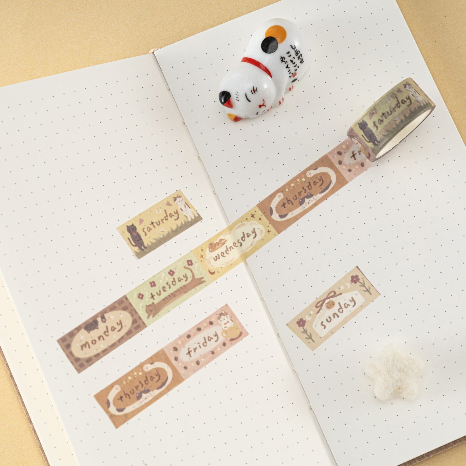 Tsuki 'Neko Cafe' Travel Notebook Gift Set ☾