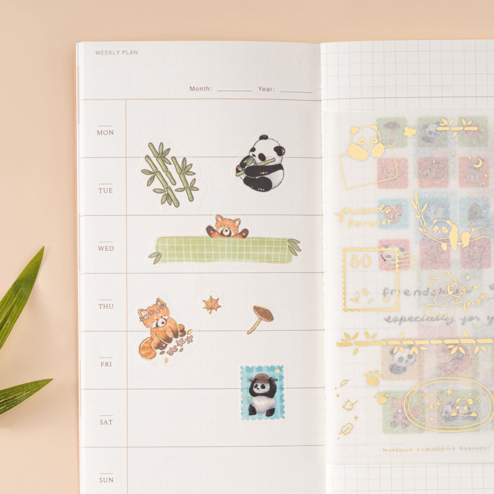 Tsuki 'Panda Friends' Sticker Set ☾
