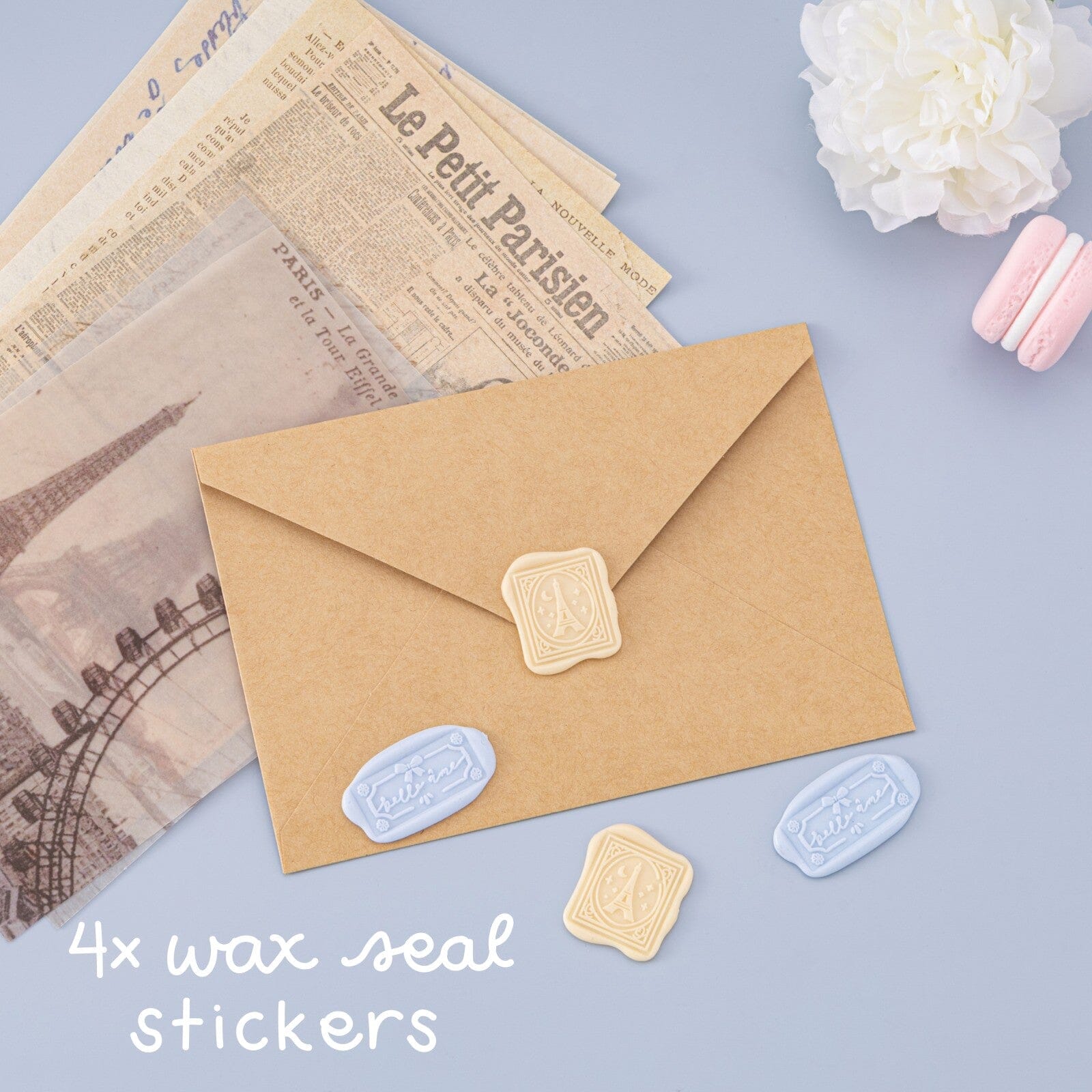 Tsuki 'Journée à Paris' Scrapbook Sticker Set ☾
