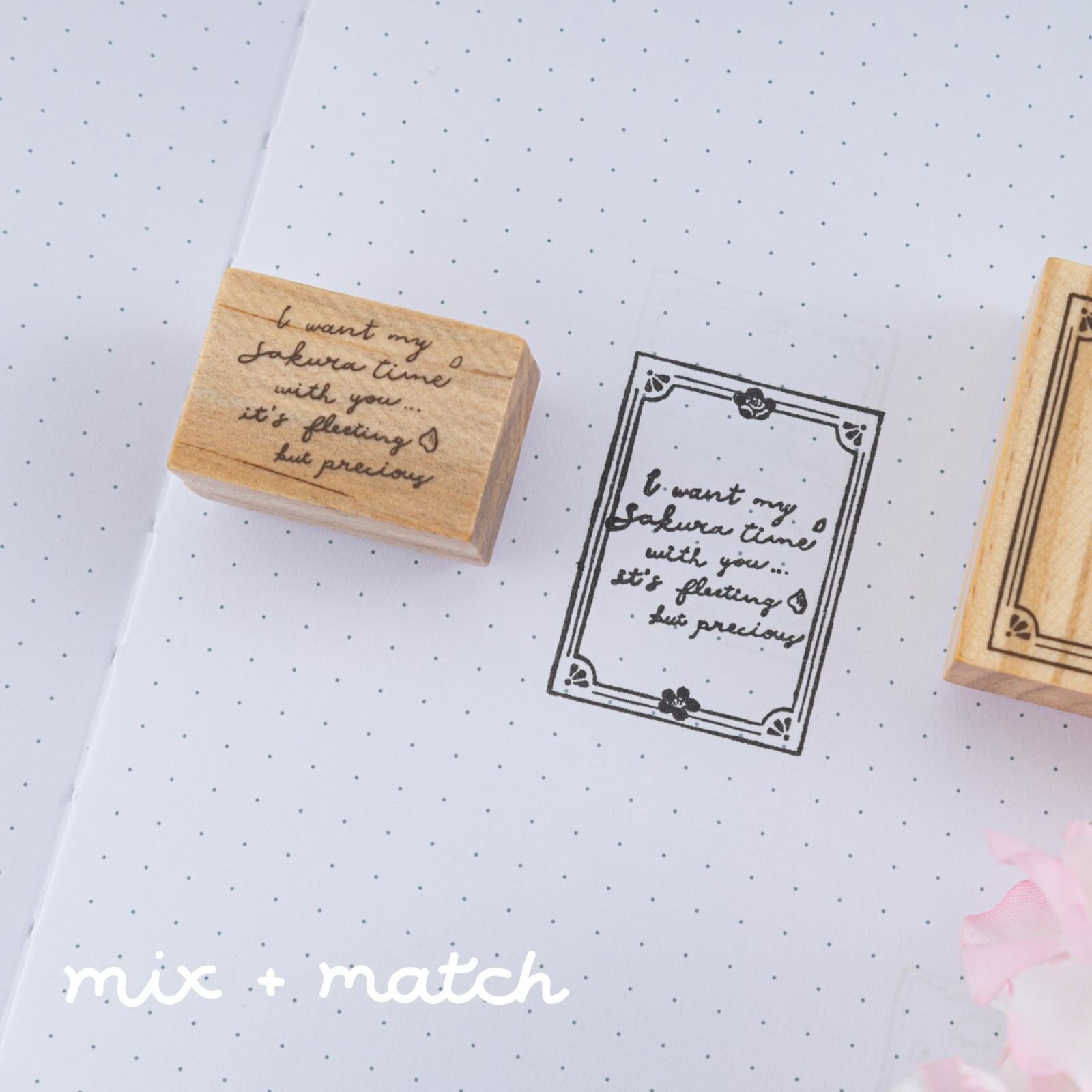 Tsuki 'Sakura Days' Bullet Journal Stamp Set ☾