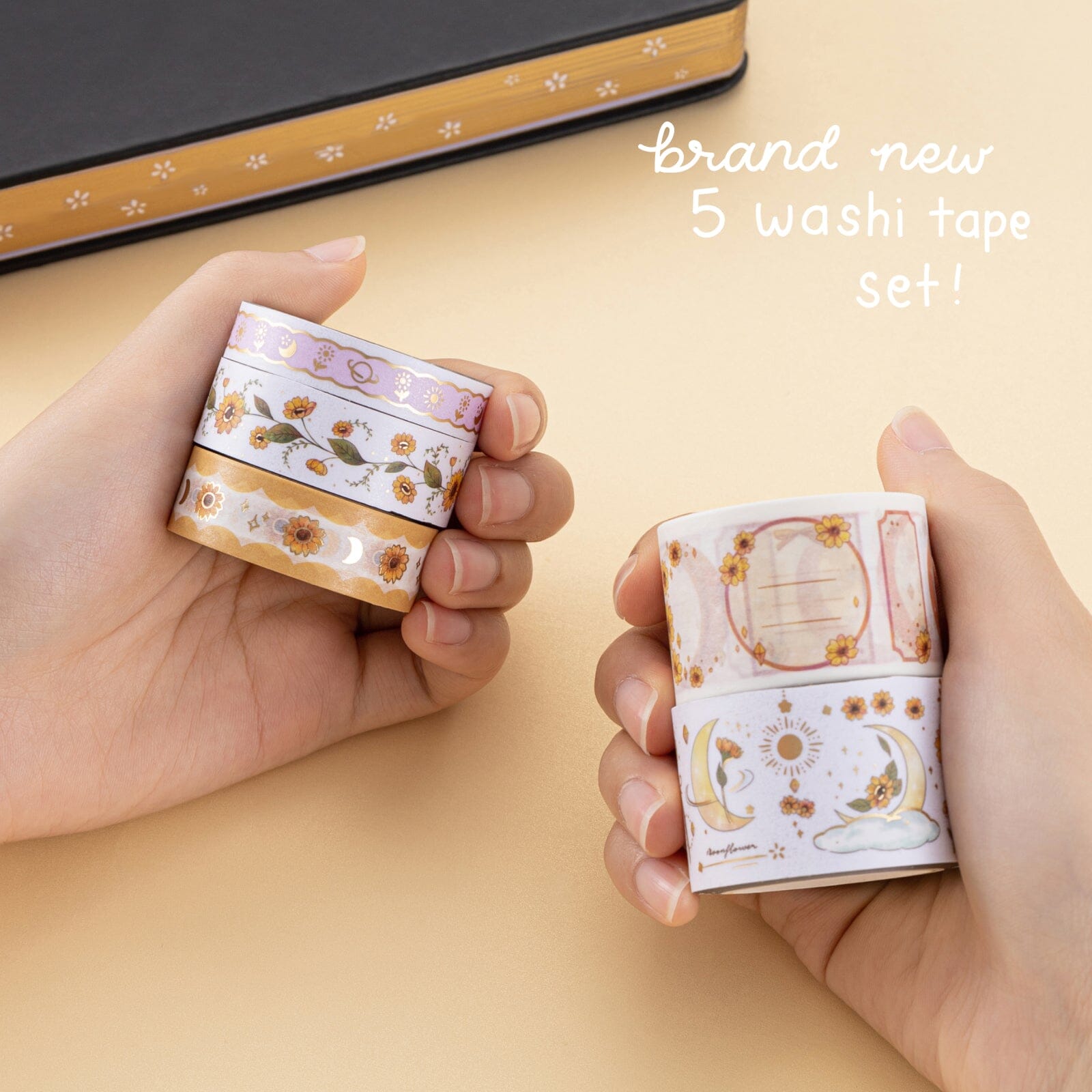 Tsuki 'Summer Moonflower' Washi Tape Set ☾
