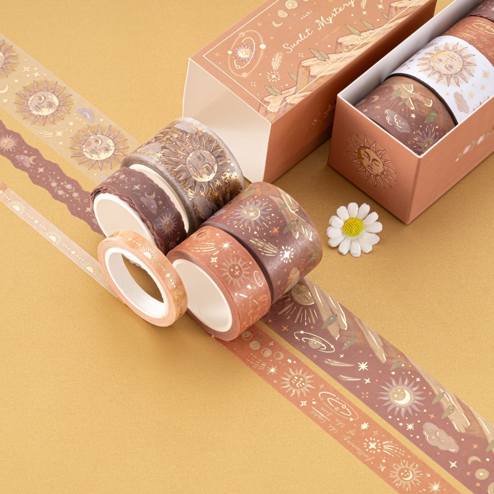 Tsuki 'Sunlit Mystery' Washi Tape Set ☾