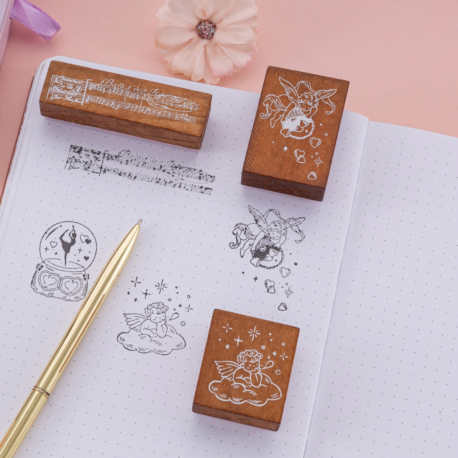 Tsuki 'Sweet Ballet' Bullet Journal Stamp Set ☾