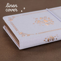 Tsuki 'Neko Pansy' Limited Edition Luxury Travel Notebook ☾