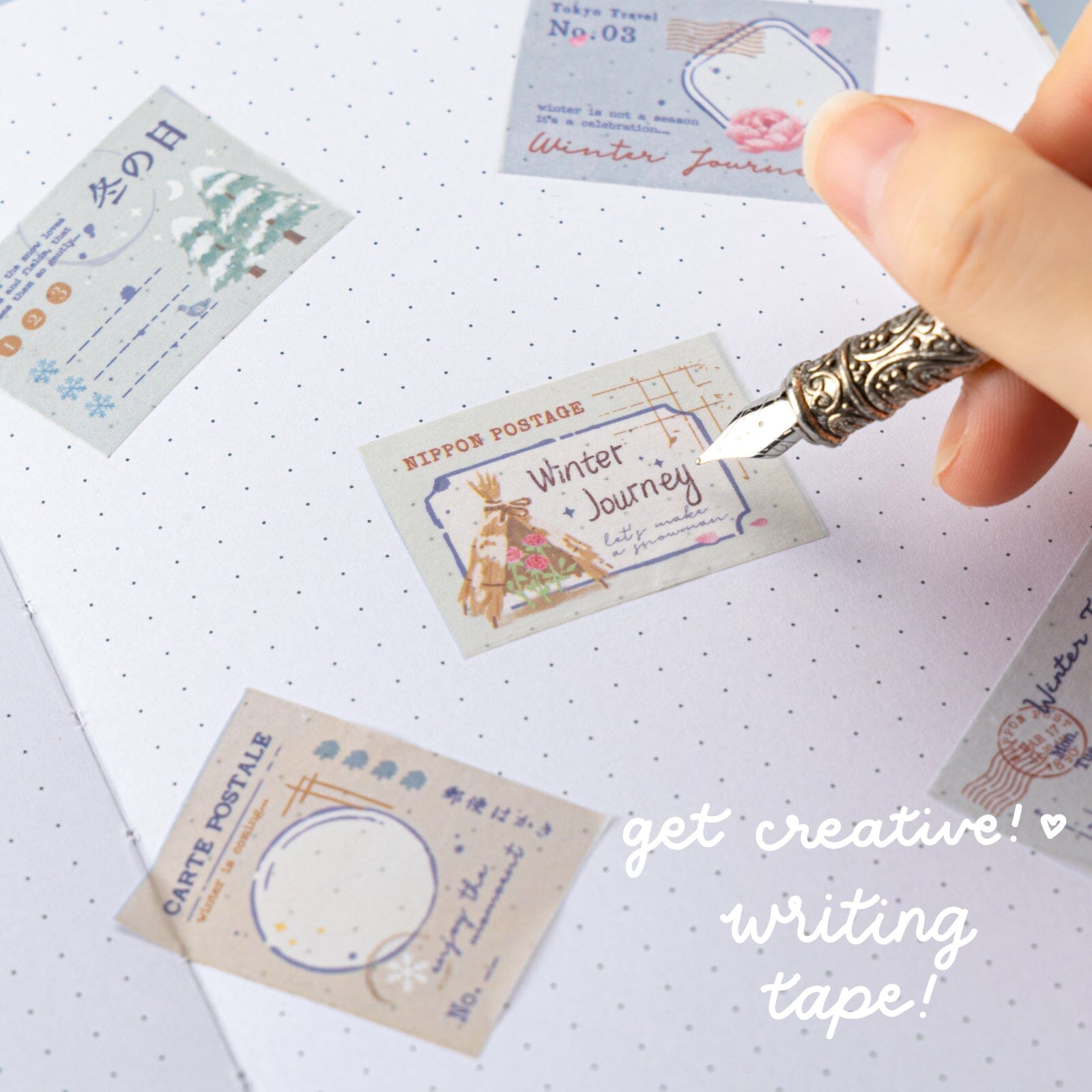 Tsuki 'Winter Journey' Washi Tape Set ☾
