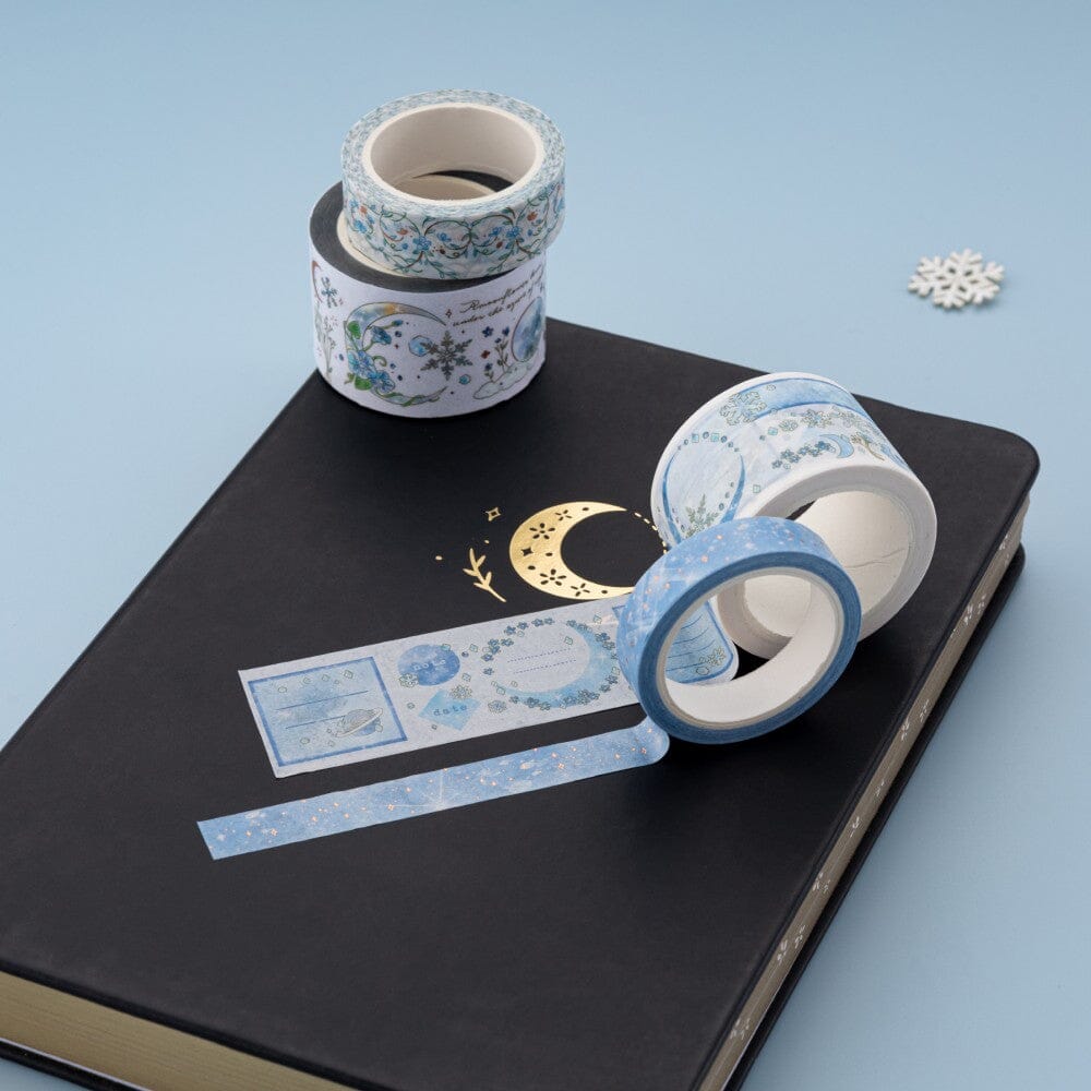 Tsuki 'Winter Moonflower' Washi Tape Set ☾