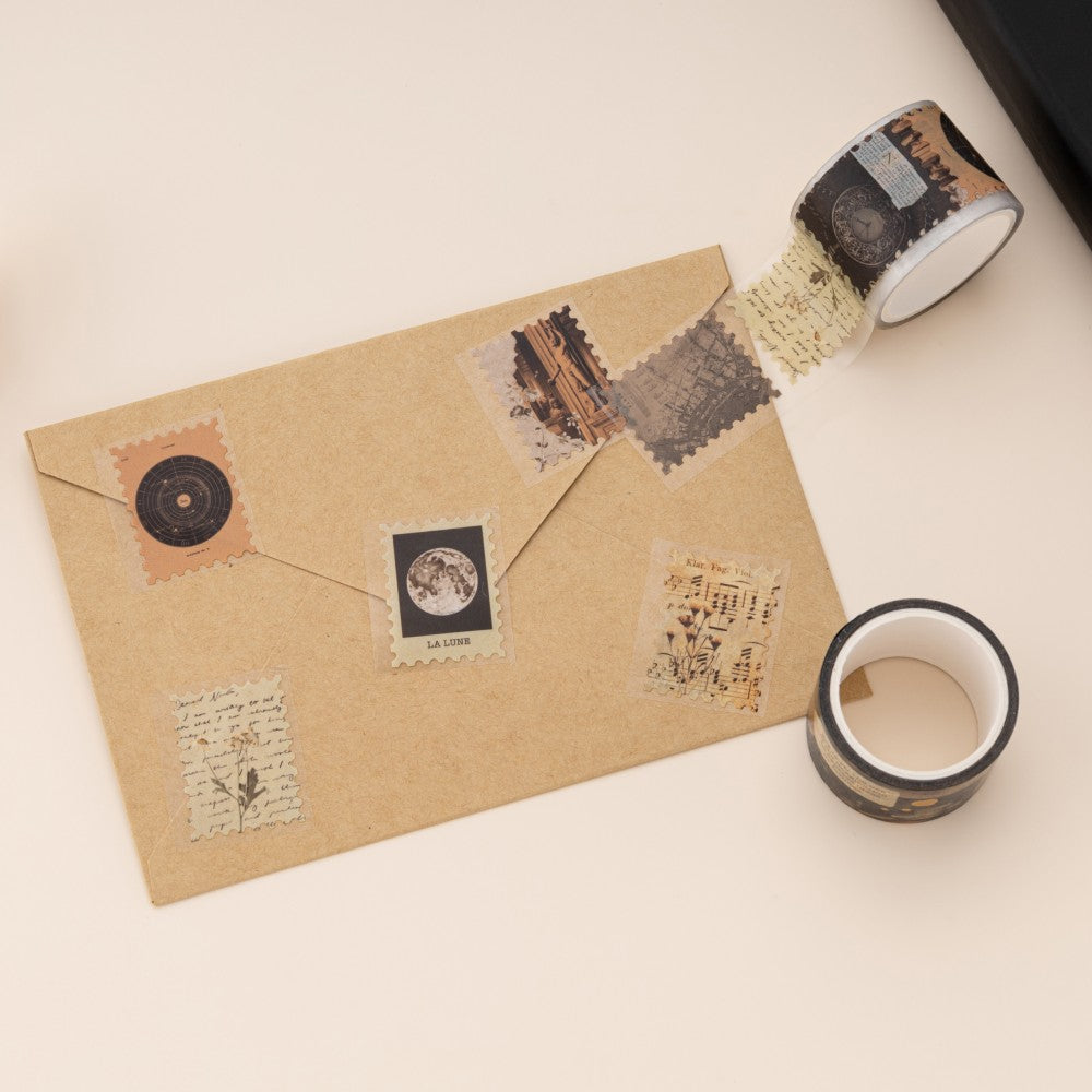 Tsuki 'Dark Academia' Washi Tape Set ☾