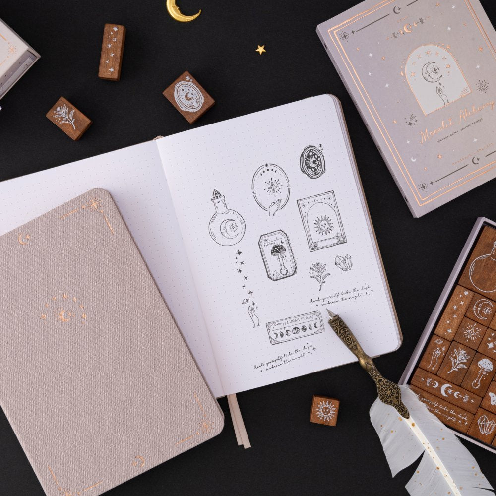 Tsuki 'Moonlit Alchemy' Bullet Journal Stamp Set ☾