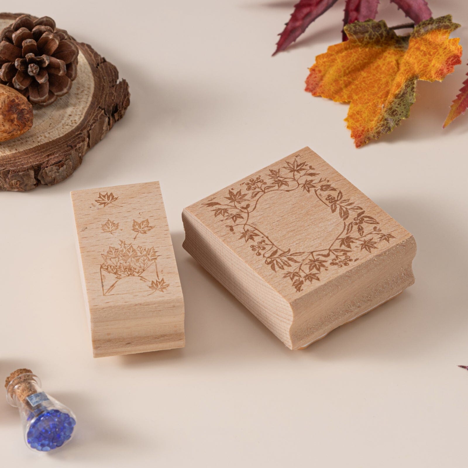 Hinoki - 'Into the Enchantment' Engraved Wooden Stamp Set