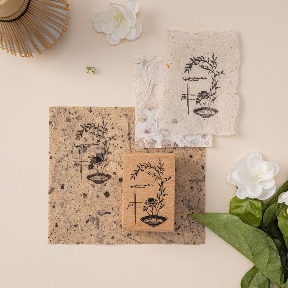 Hinoki - 'Into the Tea Room' Wooden Stamps