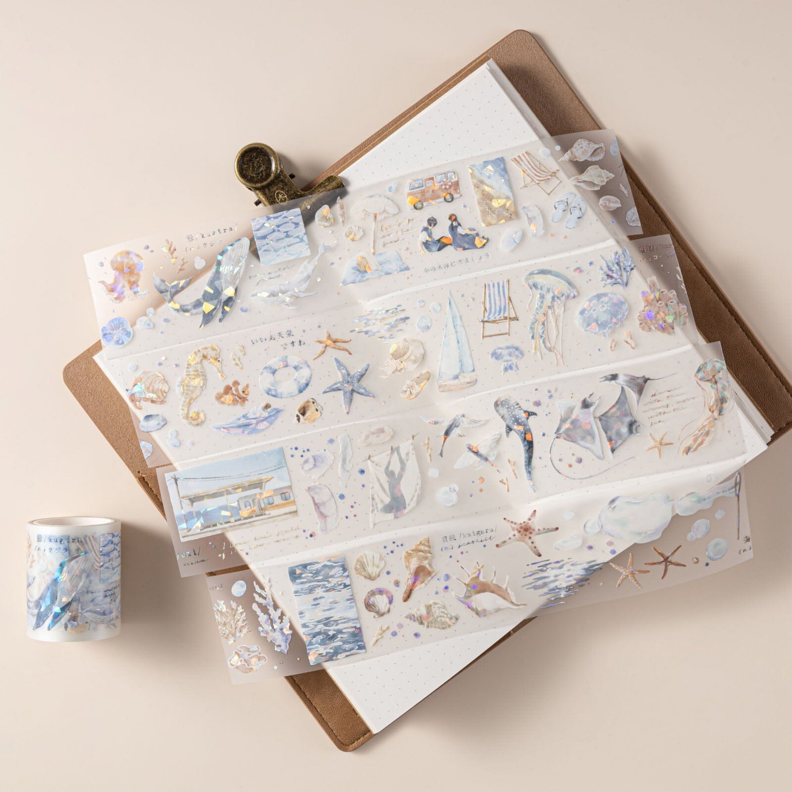 Hinoki - 'Into the Wave' Decorative PET Tape Set