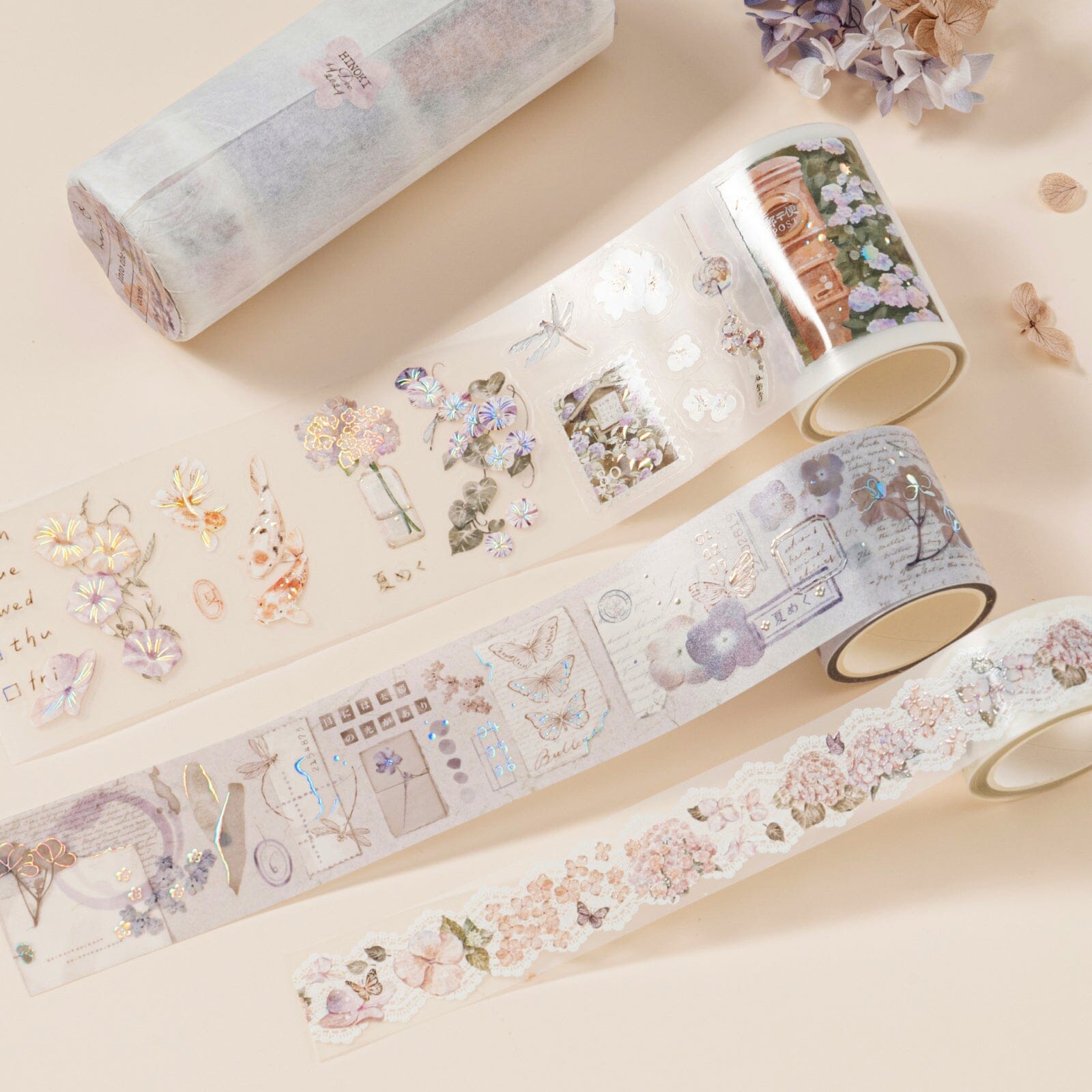 Hinoki - 'Into the Summer' PET Decorative Tape Set