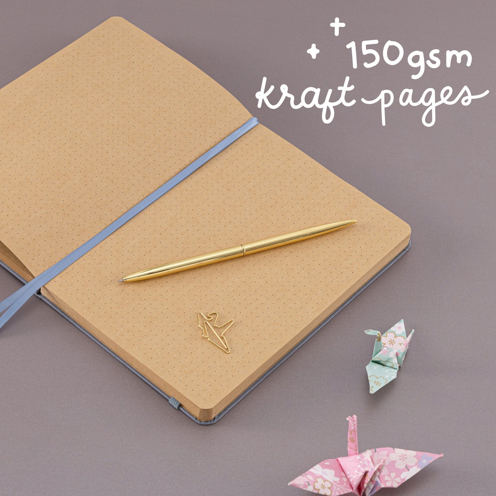 Tsuki 'Origami Dreams' Kraft Paper A5 Bullet Journal ☾
