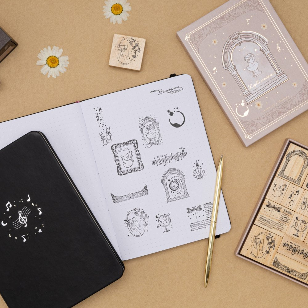 Tsuki 'Light Academia' Stamp Set ☾