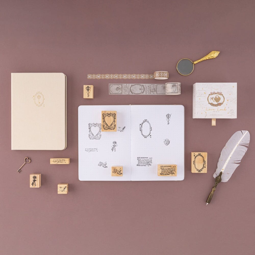 Tsuki 'Love Lock' Bullet Journal Stamp Set ☾