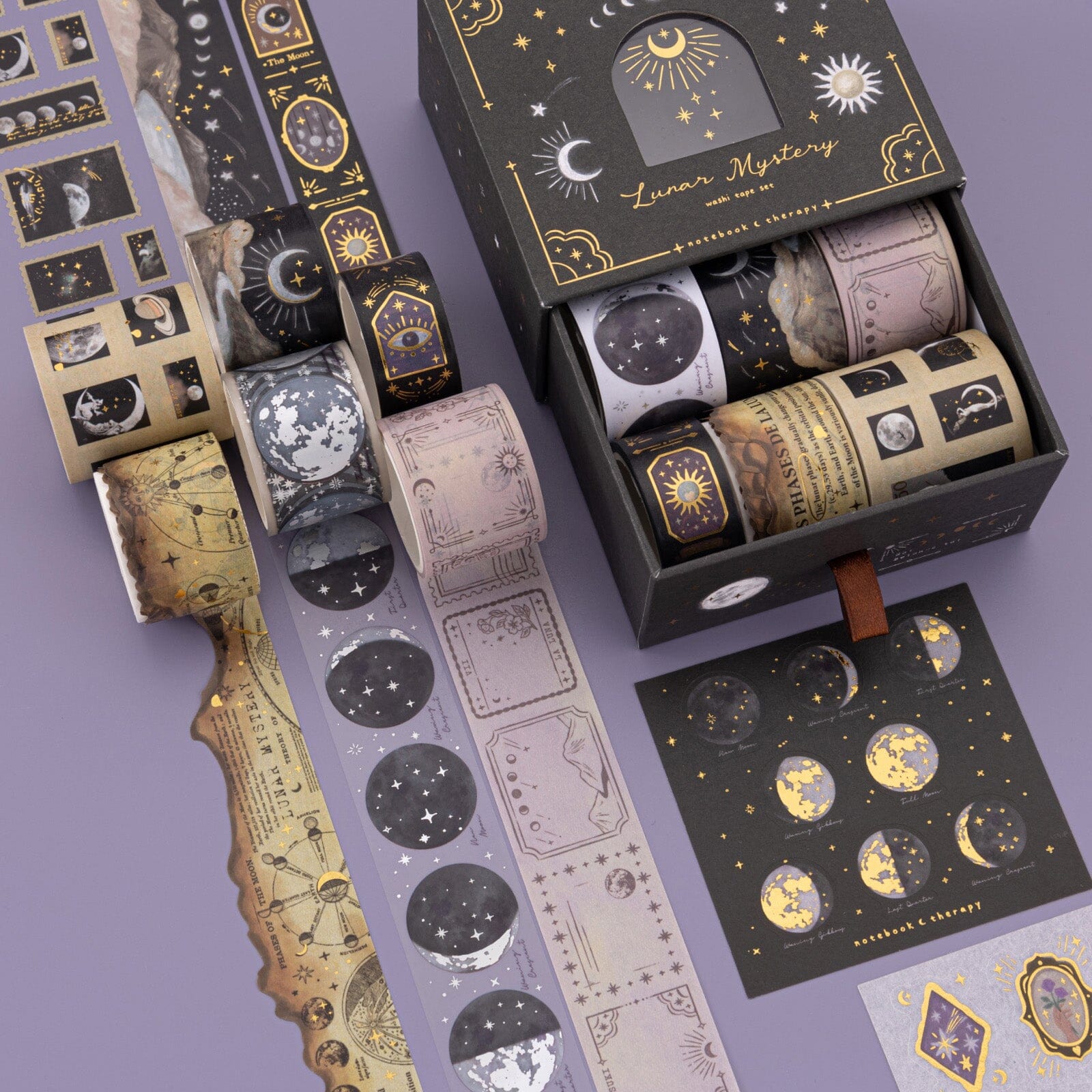 Tsuki 'Lunar Mystery' Washi Tape Set ☾